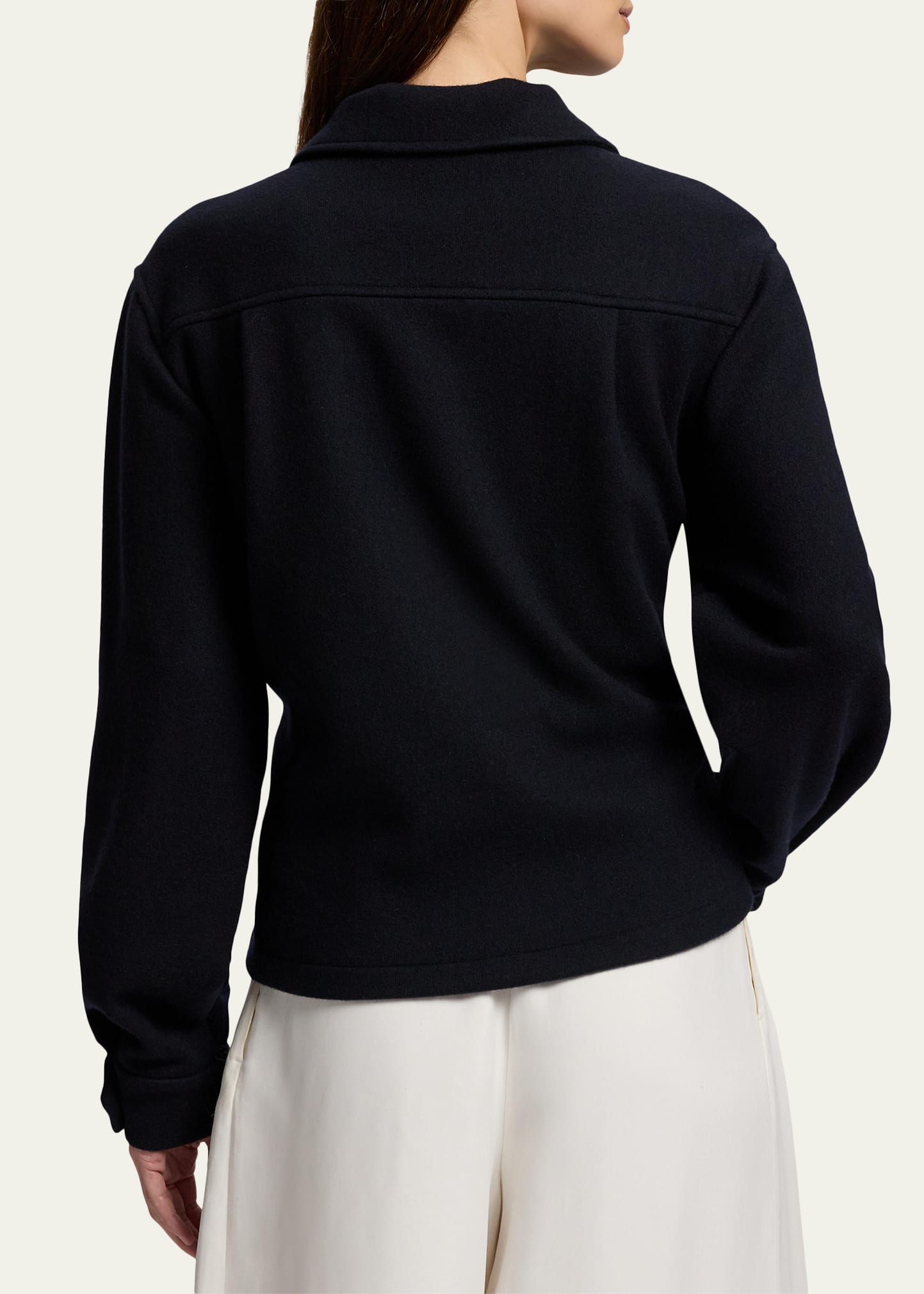 Ralph Lauren Collection Tyrus Felted Cashmere Jersey Sweatshirt