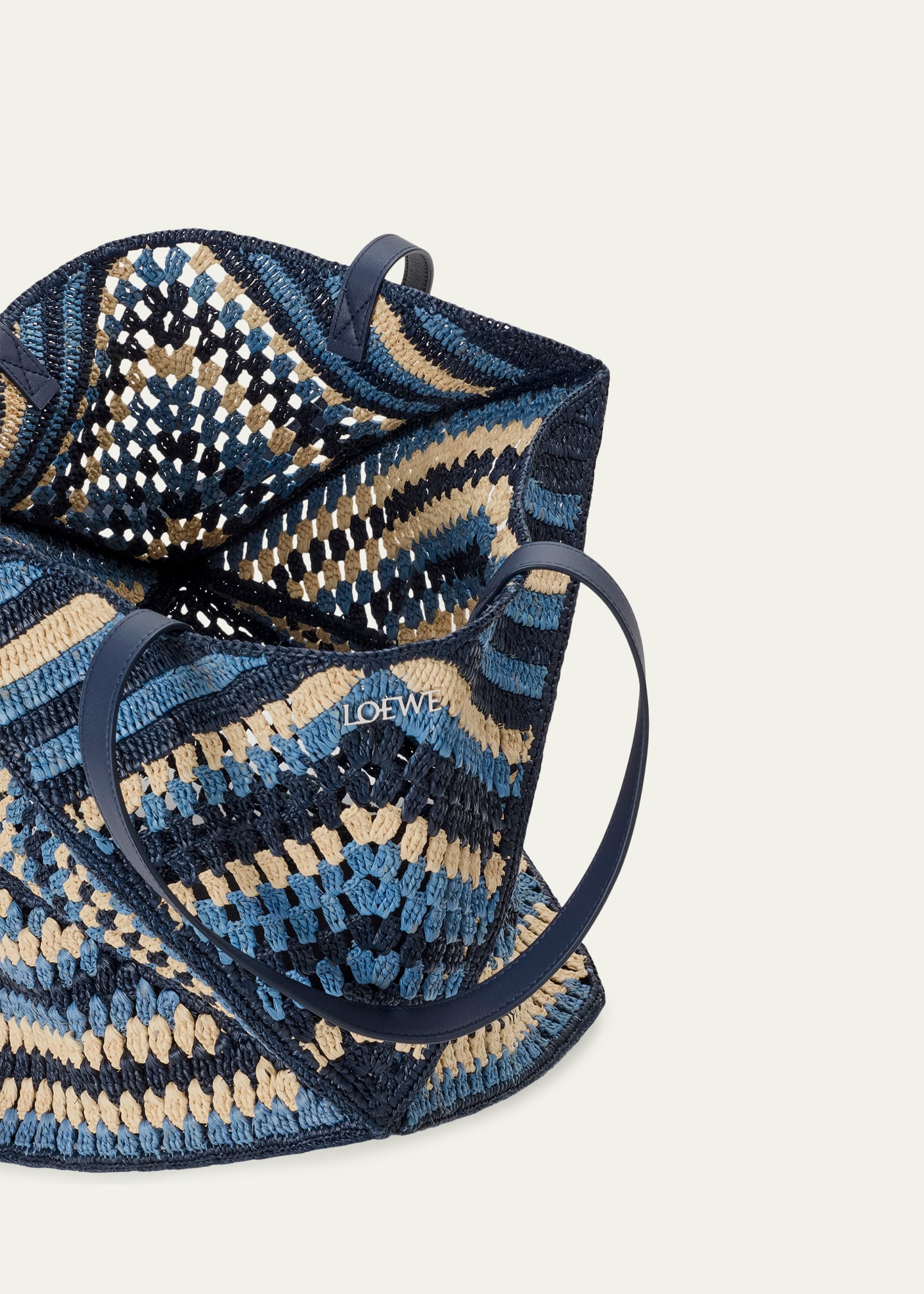 Loewe x Paula's Ibiza Men's Puzzle Fold XL Raffia Tote Bag