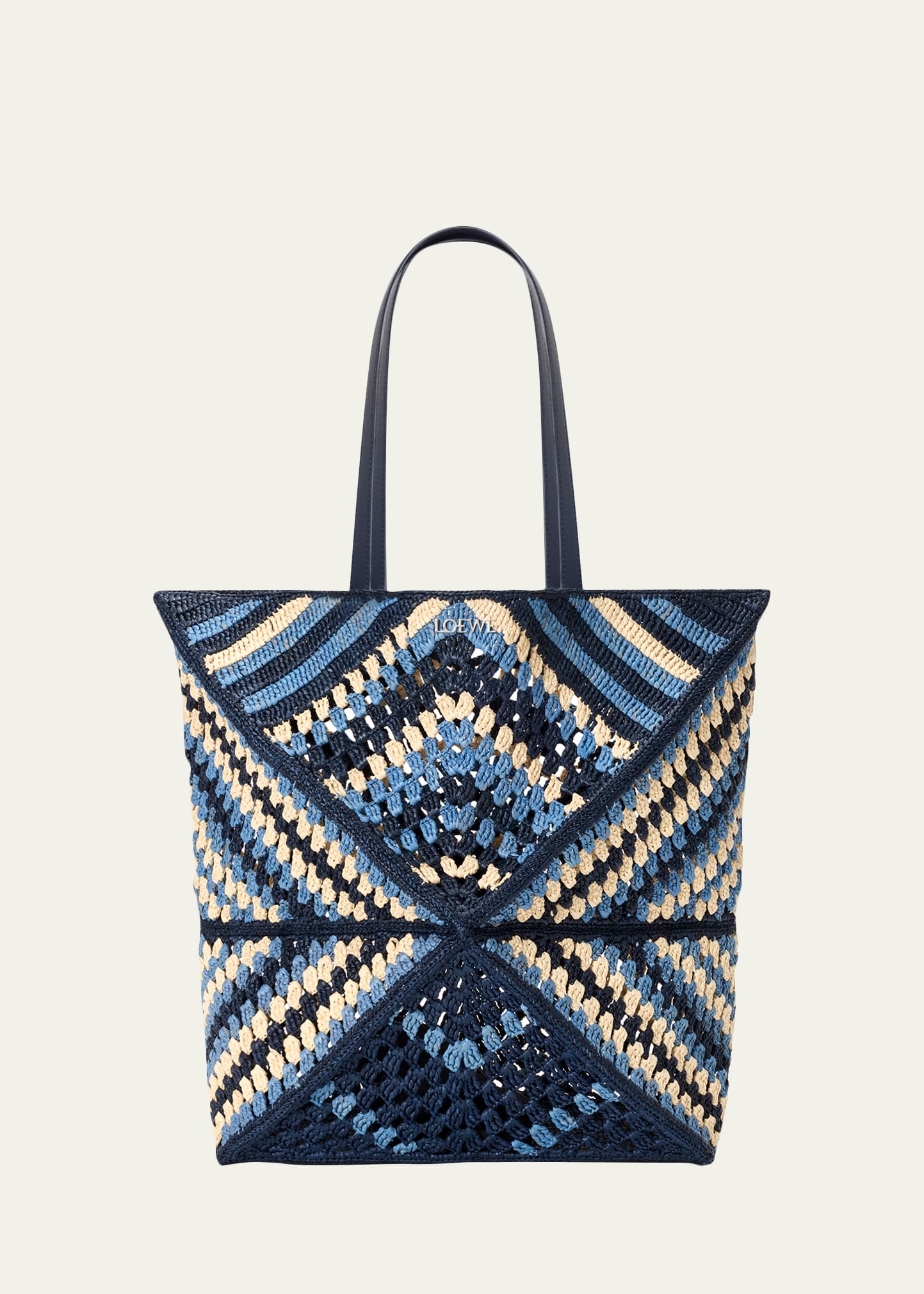 【Mew Gulf】 ロゴバッグ YVES ROCHER 　mewgulf Loewe x Paula's Ibiza Men's Puzzle Fold XL Raffia Tote Bag