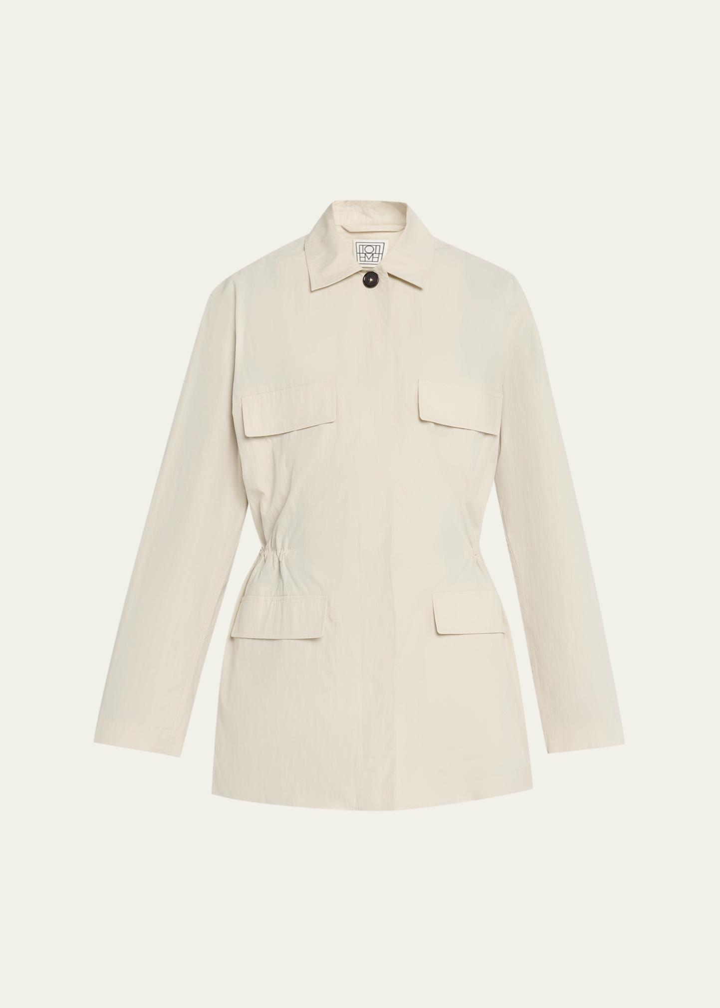 Toteme Collared Drawstring Jacket - Bergdorf Goodman