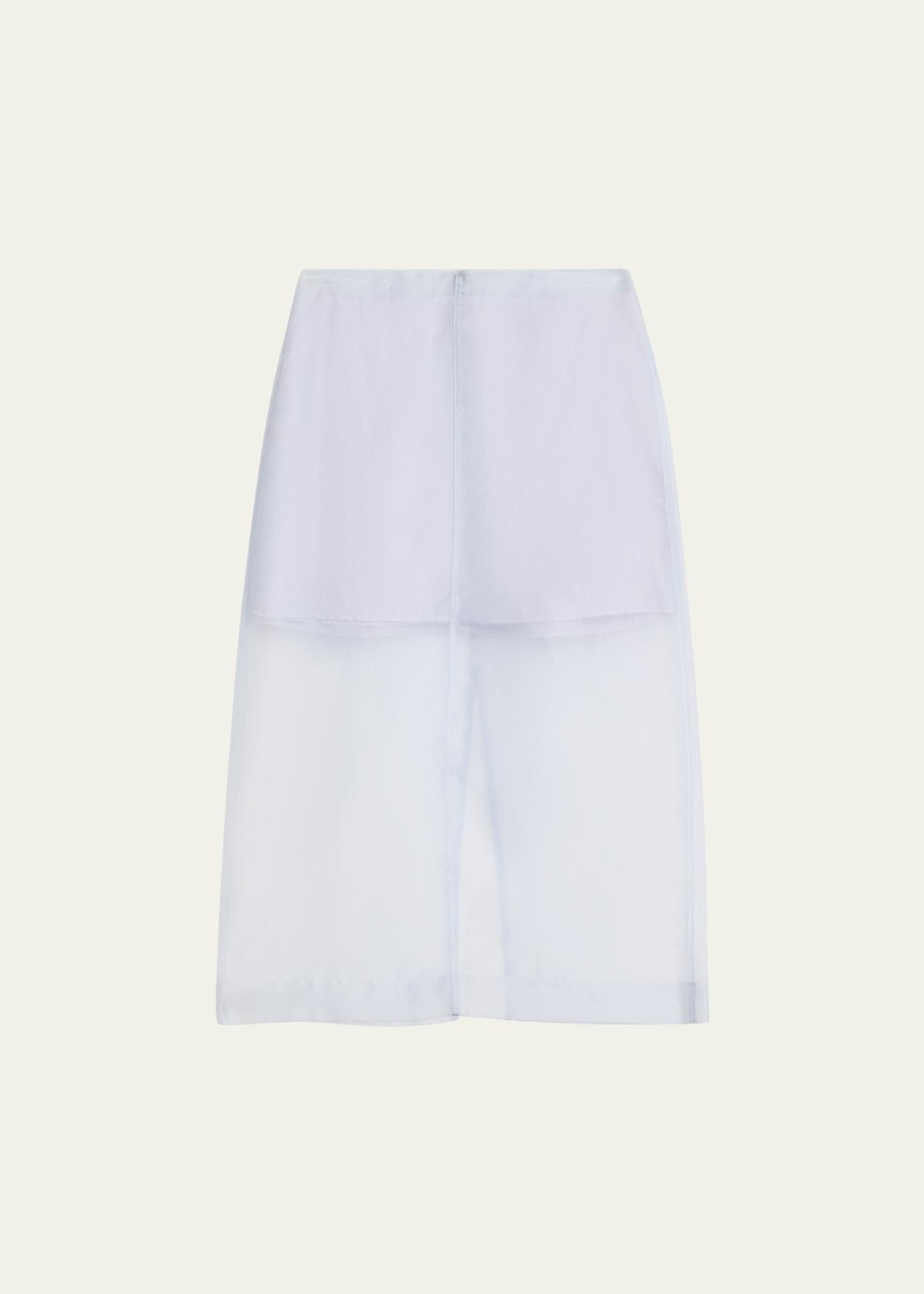 SIMKHAI Dana Organza Midi Skirt - Bergdorf Goodman