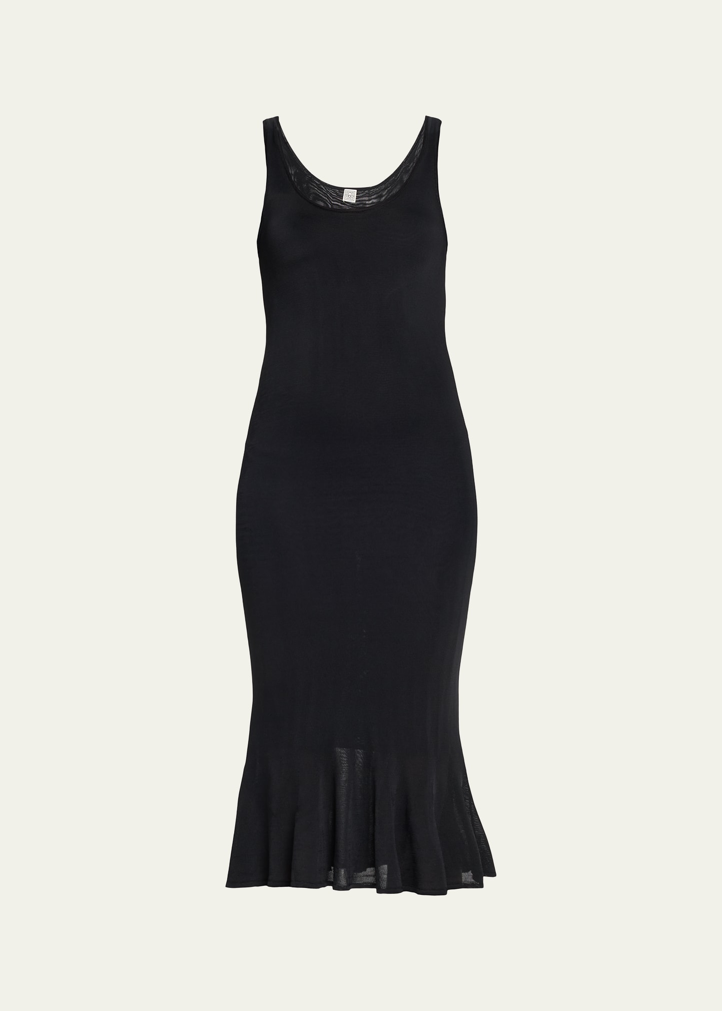 Toteme Fluted Hem Sleeveless Midi Dress - Bergdorf Goodman