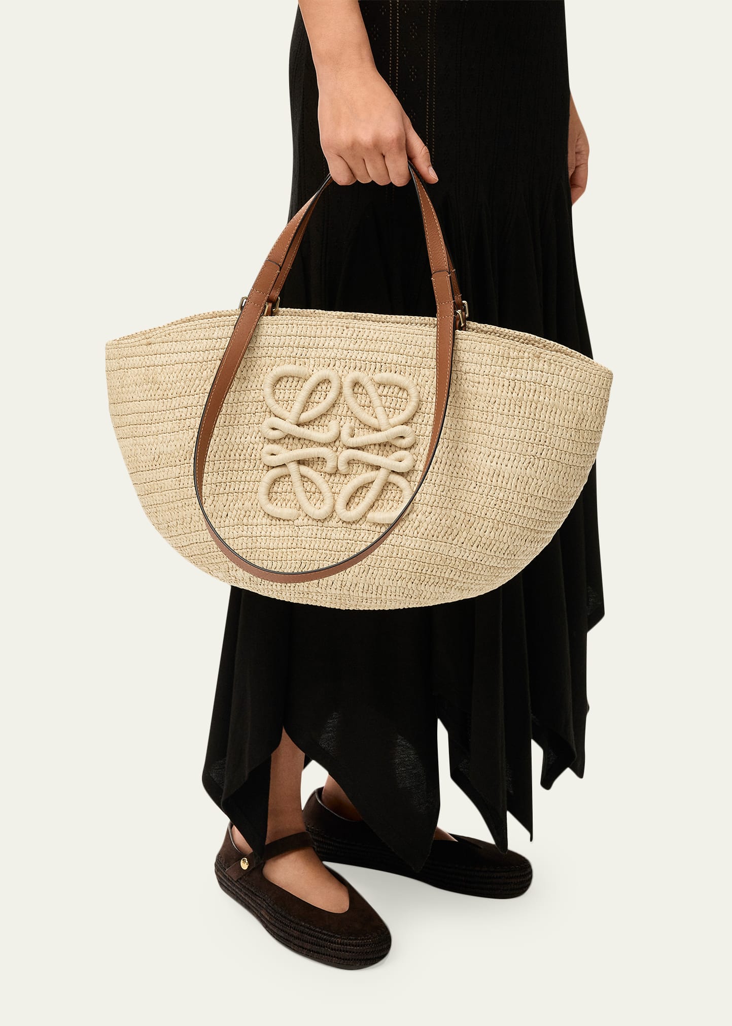 Loewe x Paula's Ibiza Extra Large Eclipse Basket Bag in Raffia and