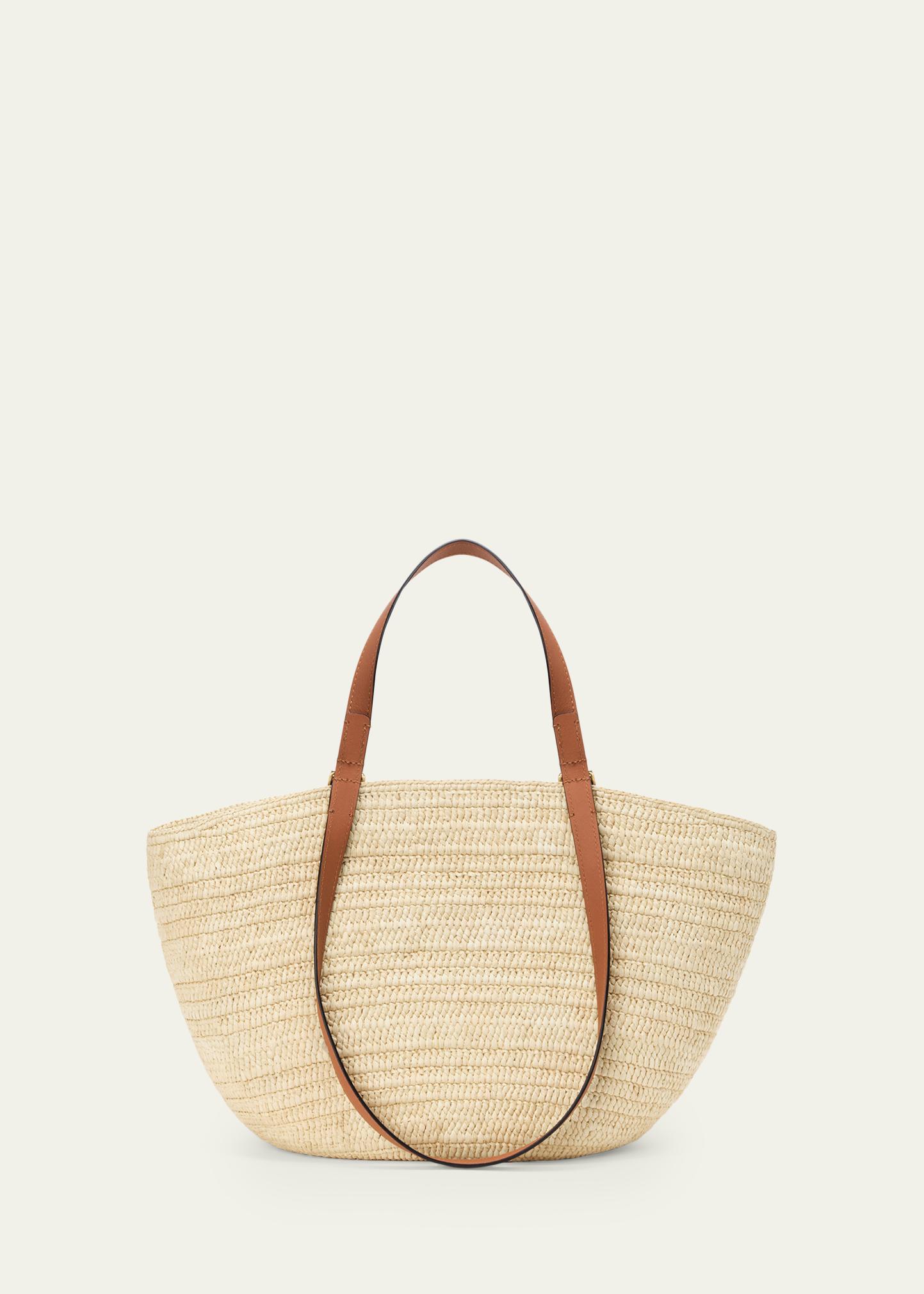 LOEWE x Paula's Ibiza Extra Large Eclipse Basket Bag in Raffia and