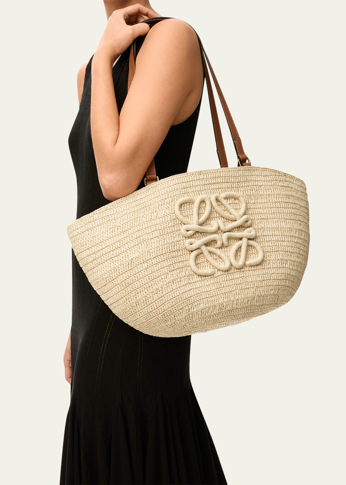 Loewe x Paula's Ibiza Extra Large Eclipse Basket Bag in Raffia and