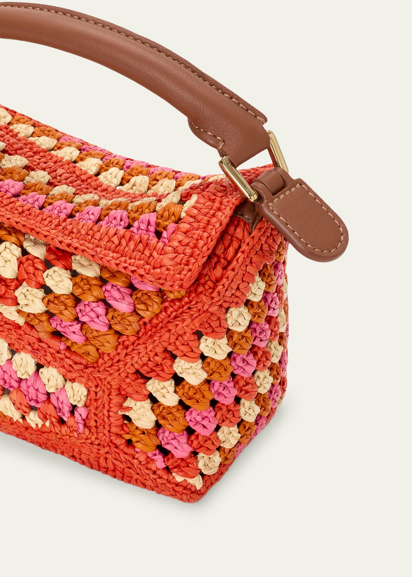 Loewe x Paula's Ibiza Puzzle Crochet Raffia Top-Handle Bag