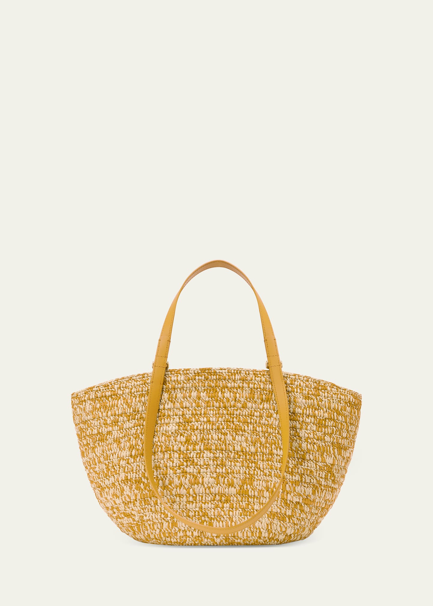 Loewe x Paula's Ibiza Medium Eclipse Basket Bag in Melange Raffia