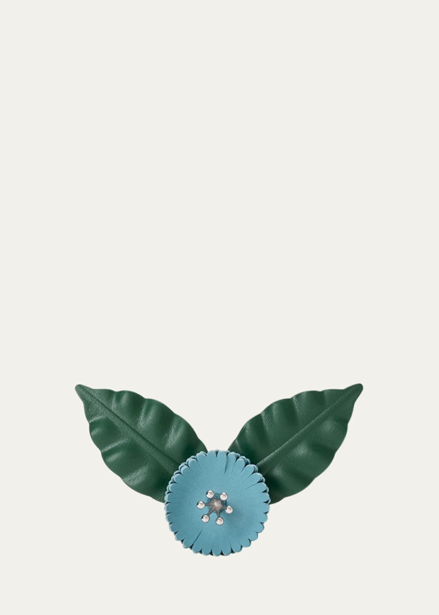 Loewe x Paula's Ibiza Leather Flower Pin - Bergdorf Goodman