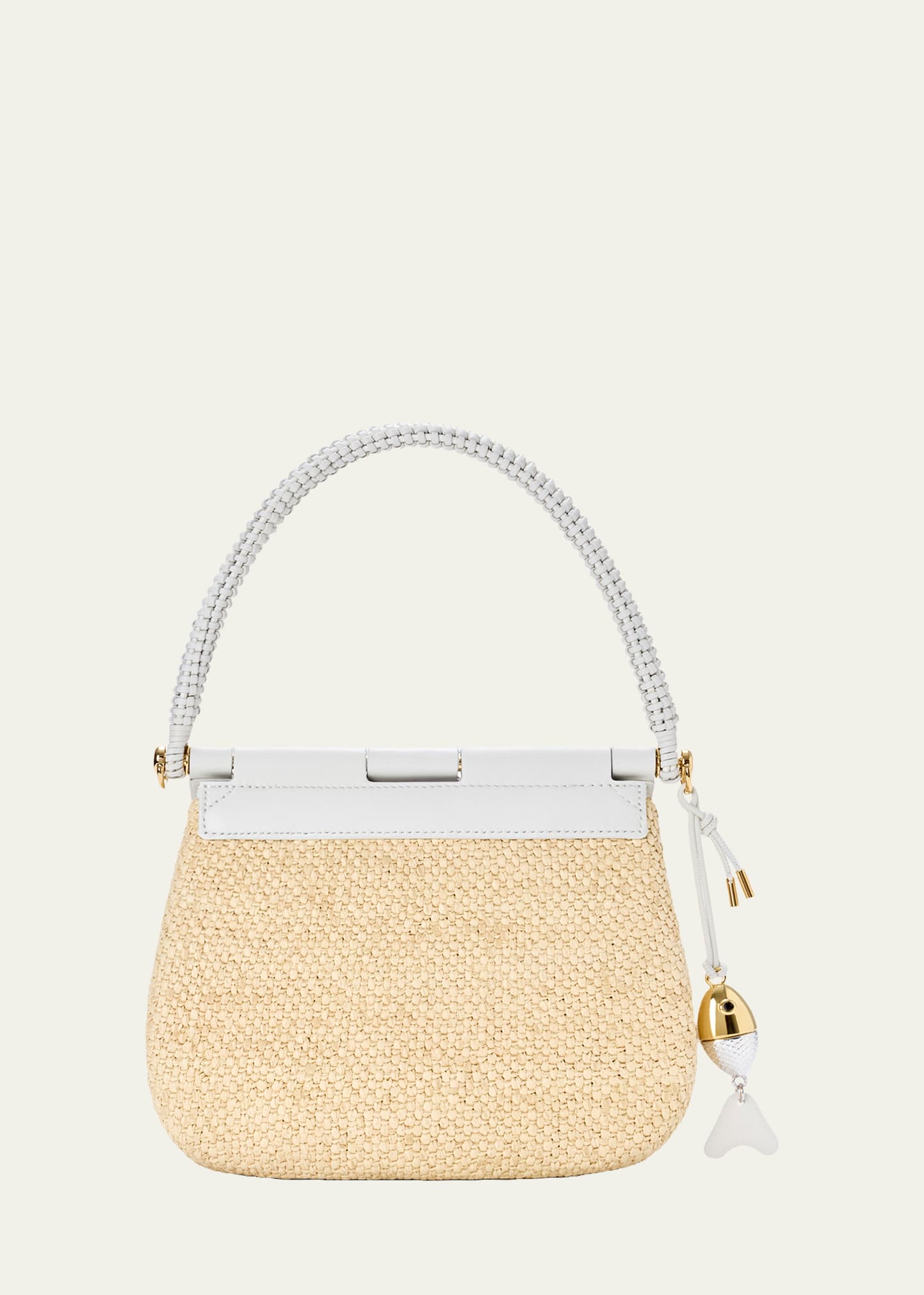 Loewe x Paula's Ibiza Pescador Medium Raffia & Leather Top-Handle