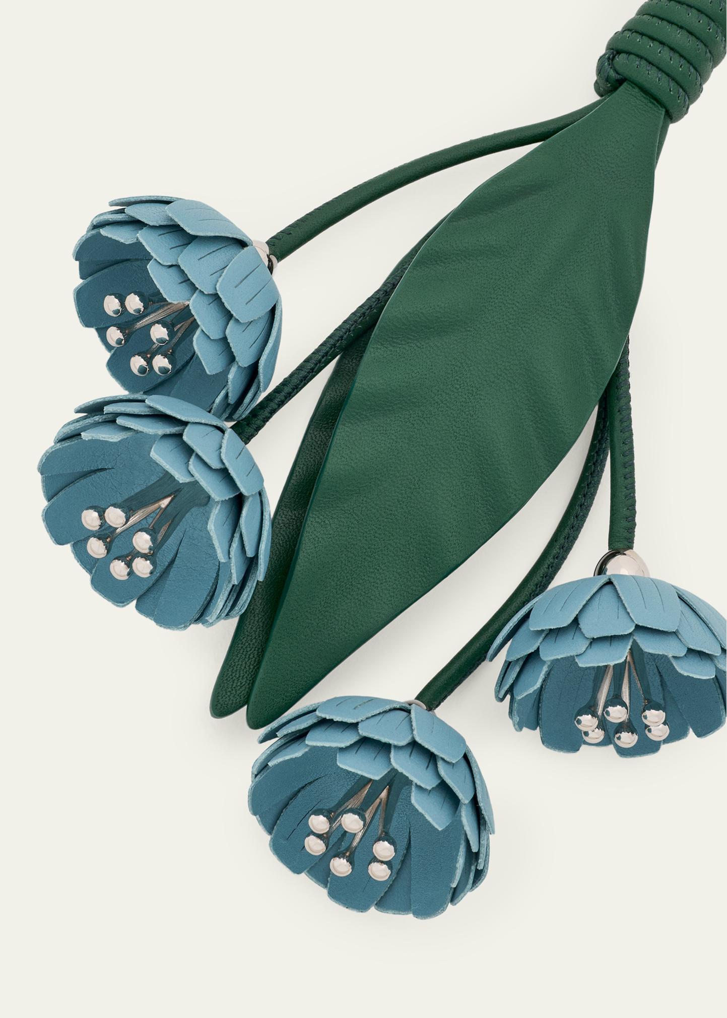 LOEWE x Paula's Ibiza Leather Flower Bag Charm - Bergdorf Goodman