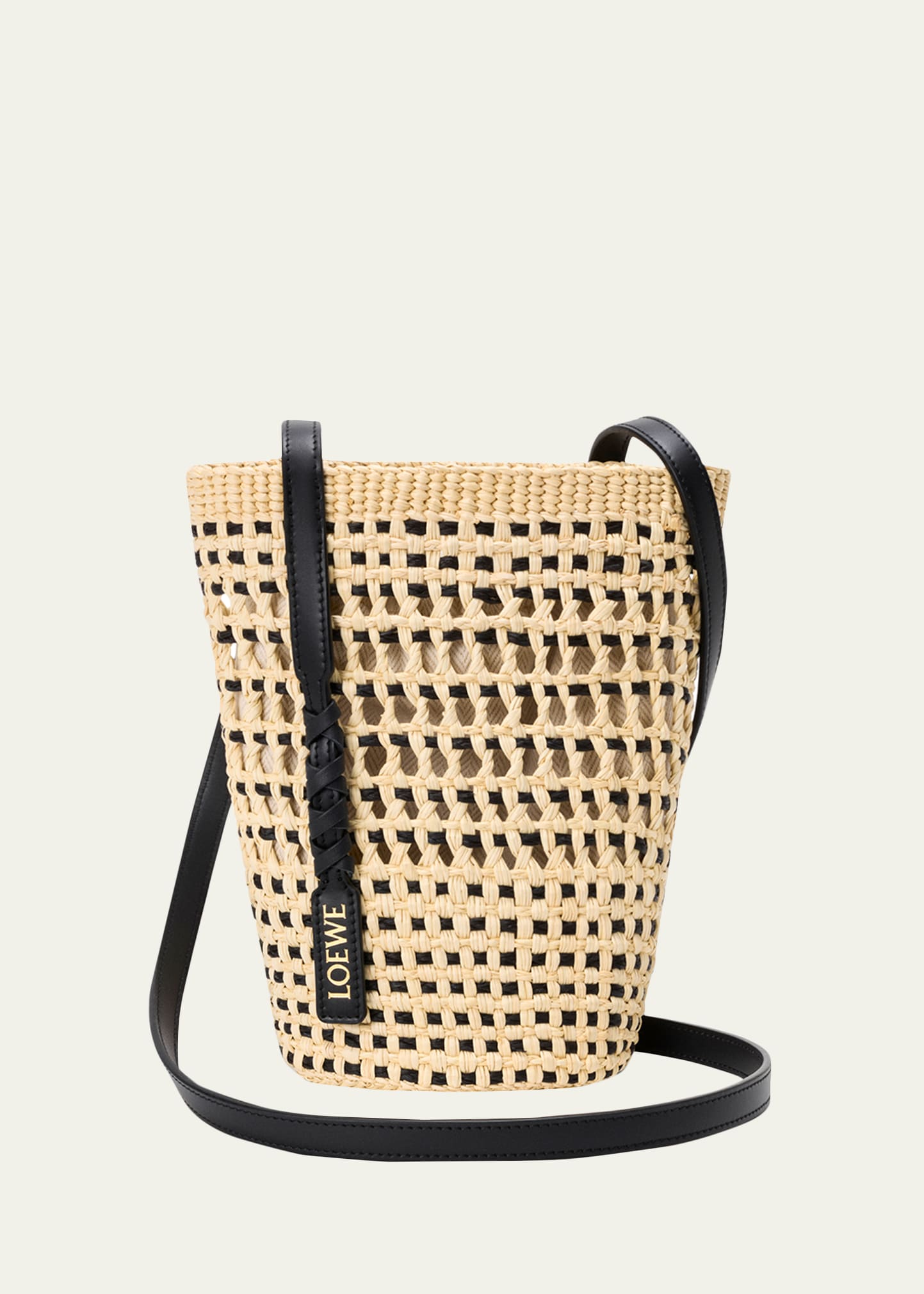 Loewe x Paula's Ibiza Braid Woven Palm Leaf Crossbody Bag