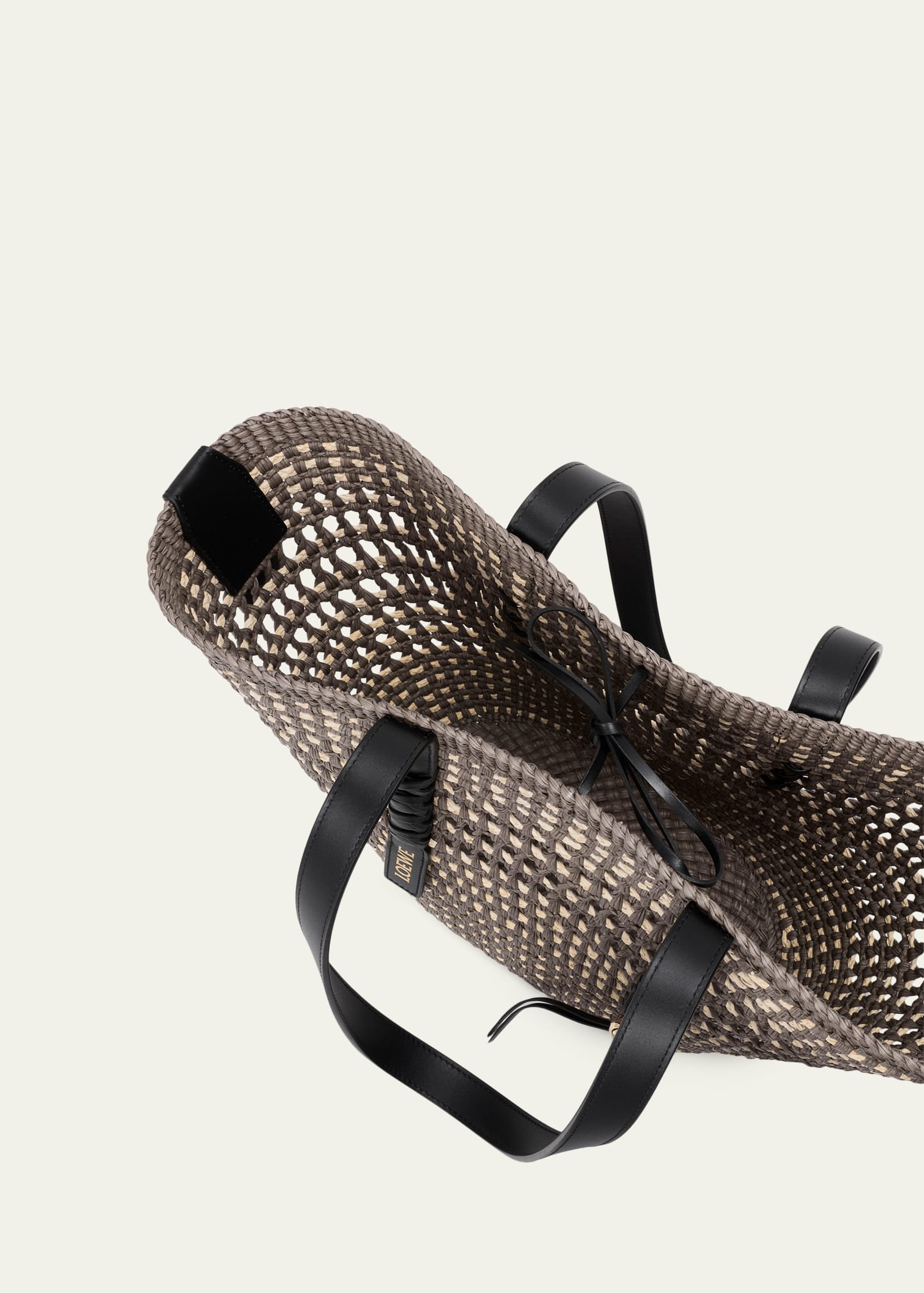 Loewe x Paula's Ibiza Braid Medium Woven Basket Tote Bag