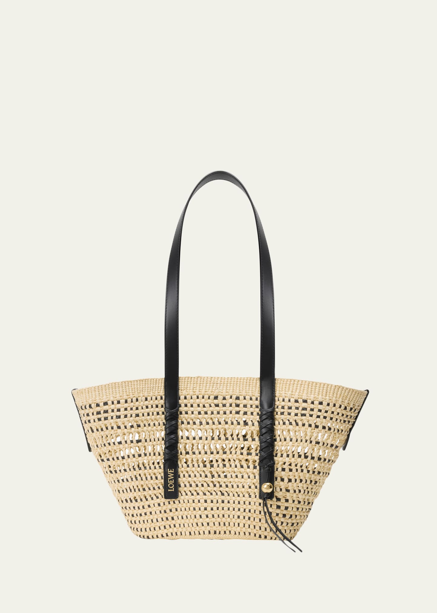 Loewe x Paula's Ibiza Braid Medium Woven Basket Tote Bag