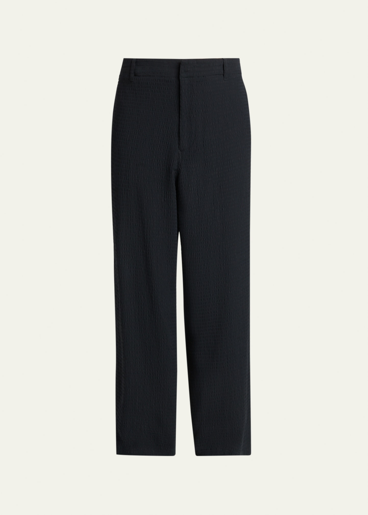 Giorgio Armani Men's Seersucker Wide-Leg Trousers - Bergdorf Goodman