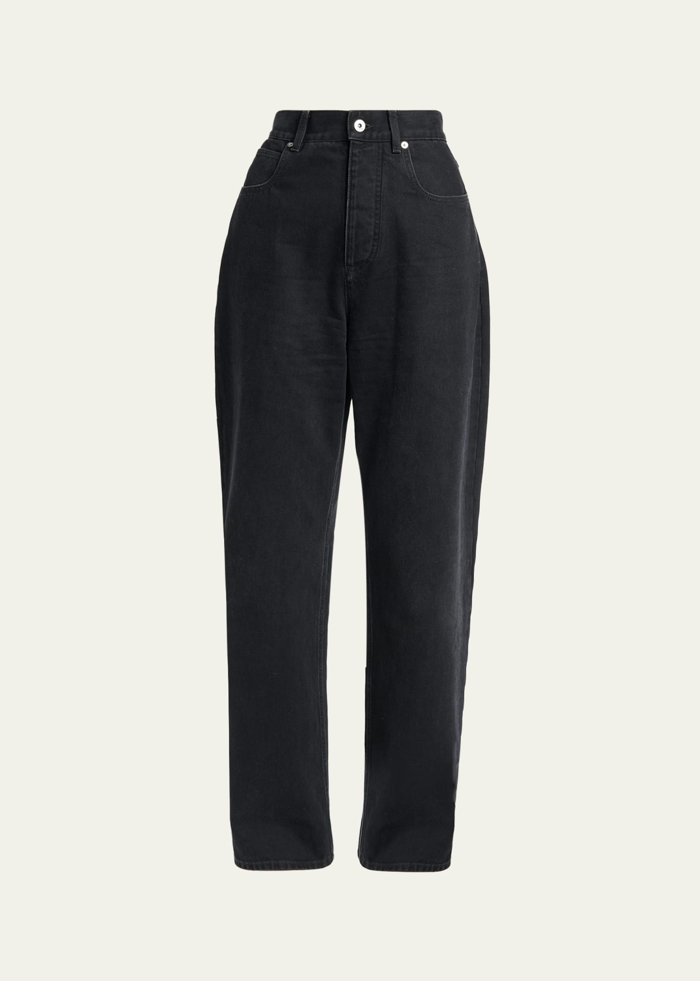 BOTTEGA VENETA ワイドレッグデニム 36 Bottega Veneta Faded Black Denim Wide-Leg Jeans - Bergdorf Goodman