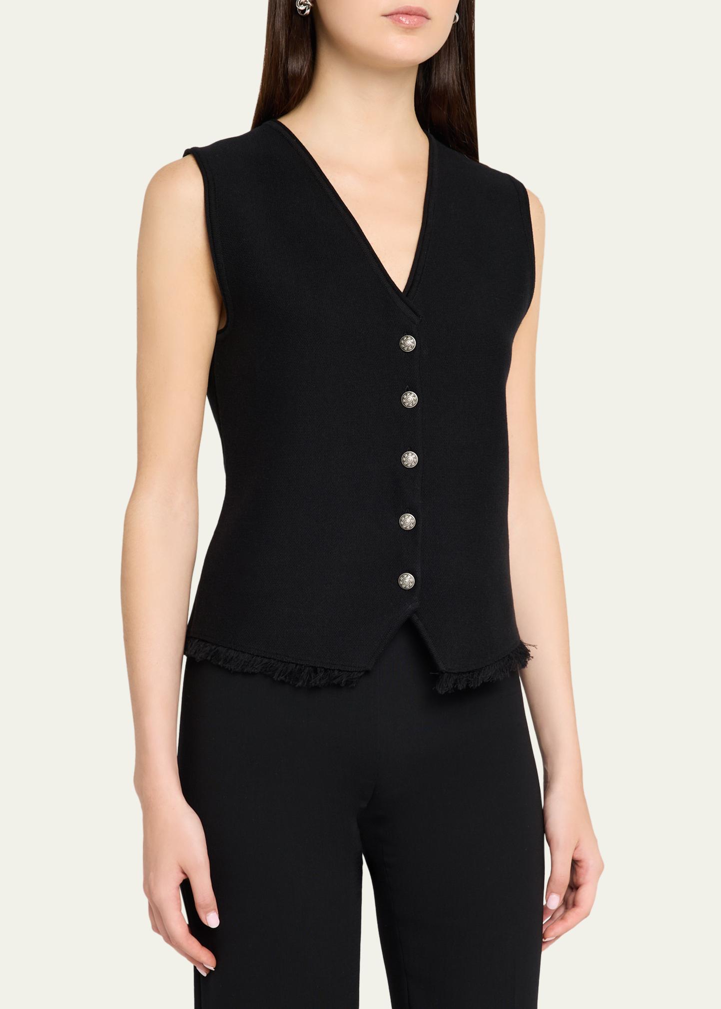 Kobi Halperin Anya Fringe-Hem Knit Vest - Bergdorf Goodman