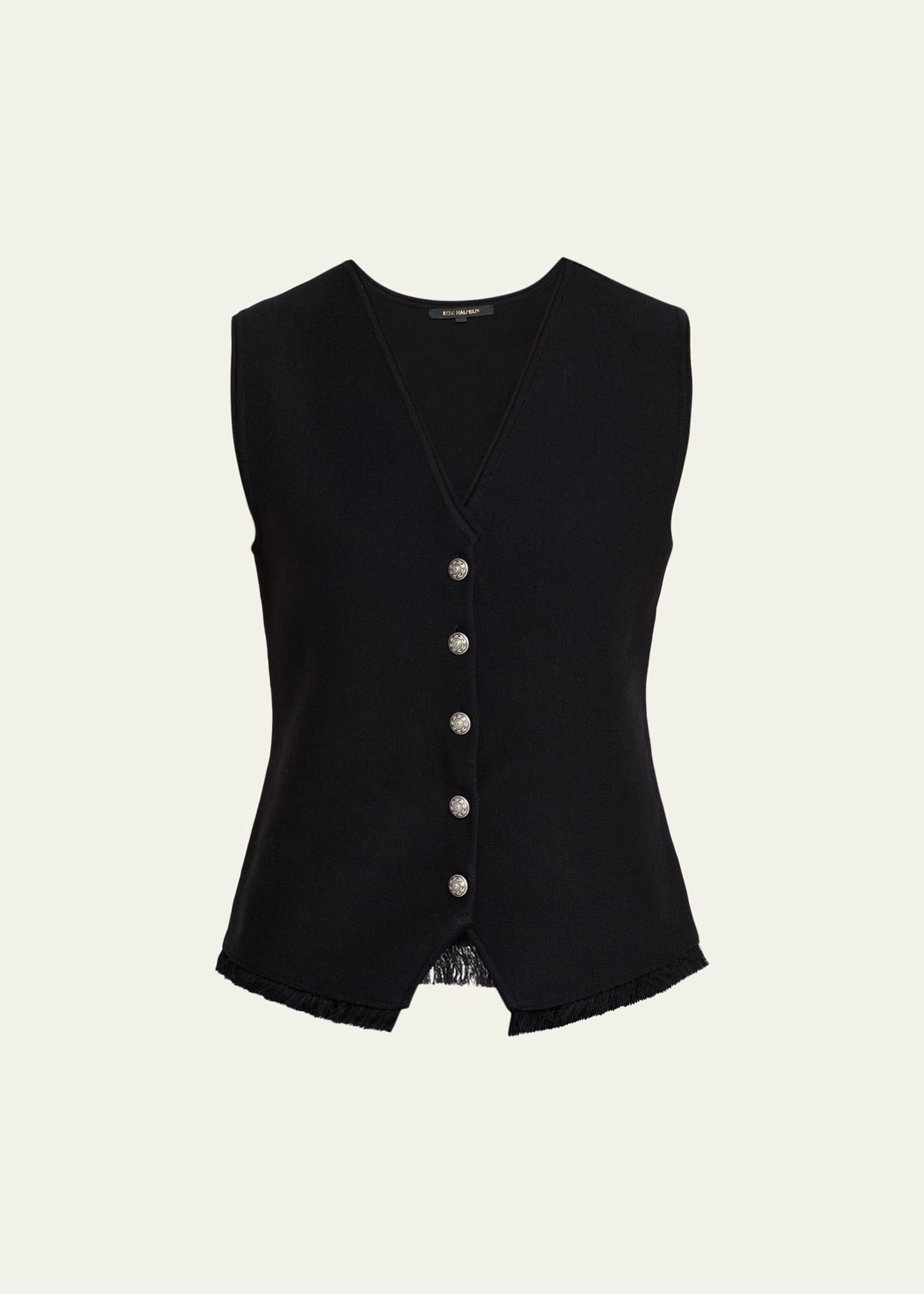Kobi Halperin Anya Fringe-Hem Knit Vest - Bergdorf Goodman