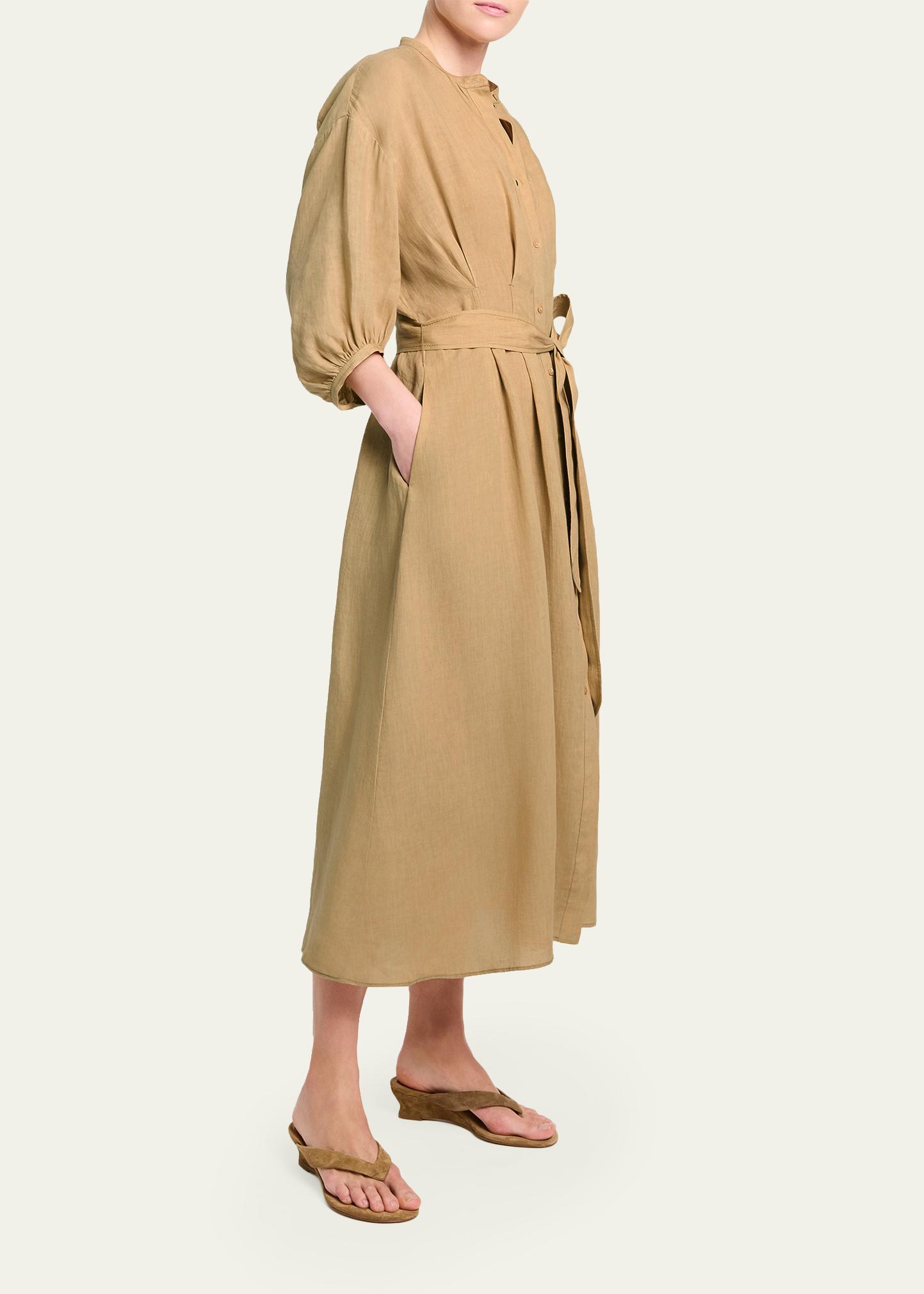 TWP Linen Maxi Shirtdress