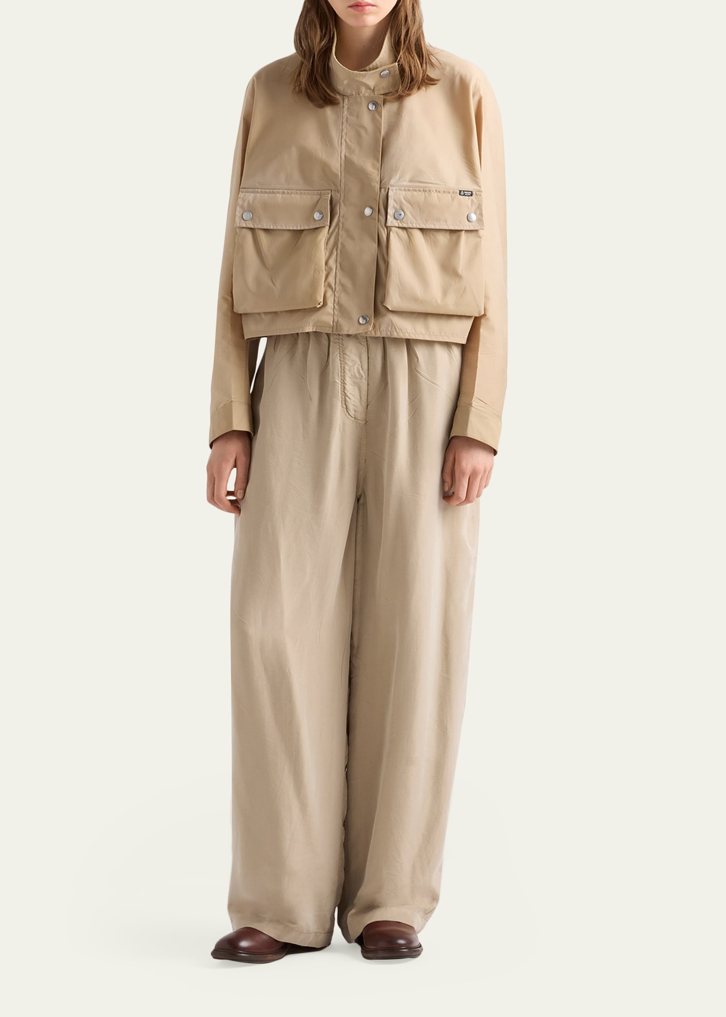 Prada Washed Re-Nylon Jacket - Bergdorf Goodman