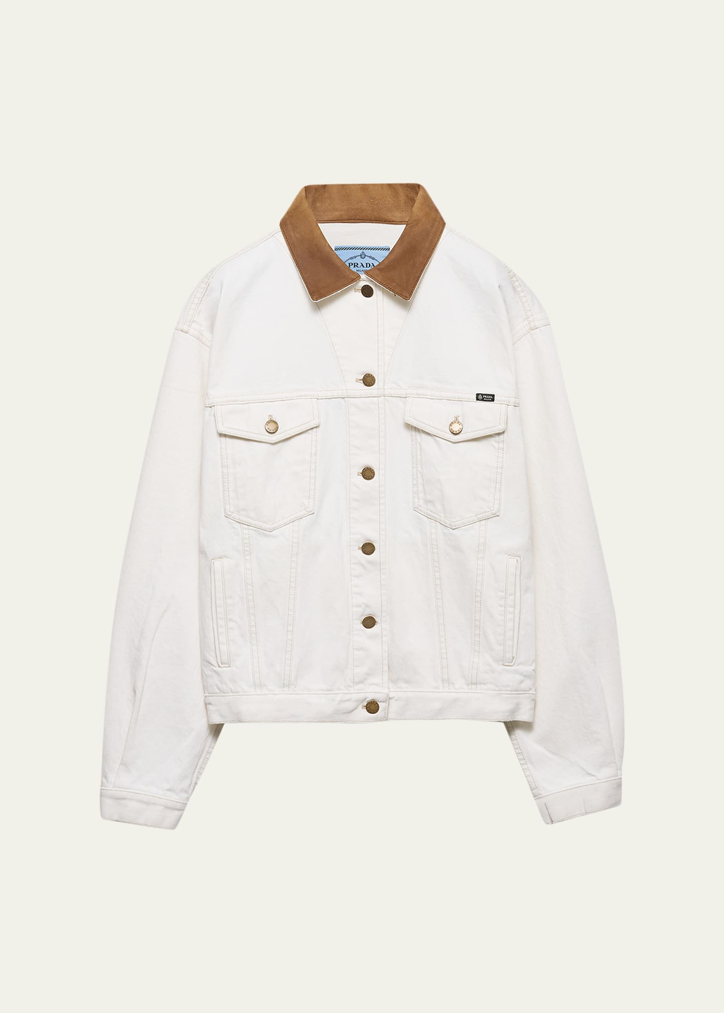 Prada Old Denim Blouson Jacket - Bergdorf Goodman