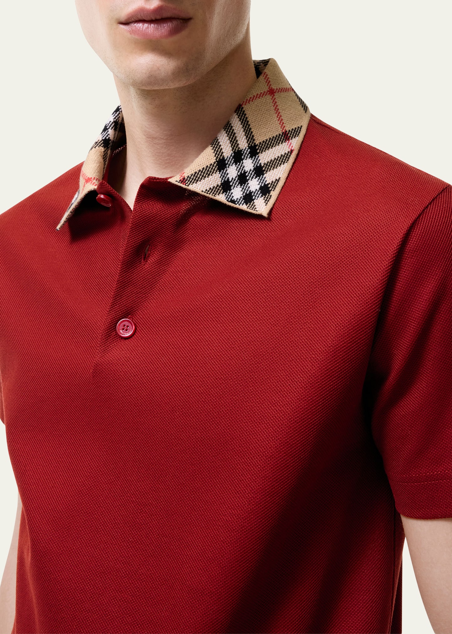 red burberry dress shirt Red Designer Shirt