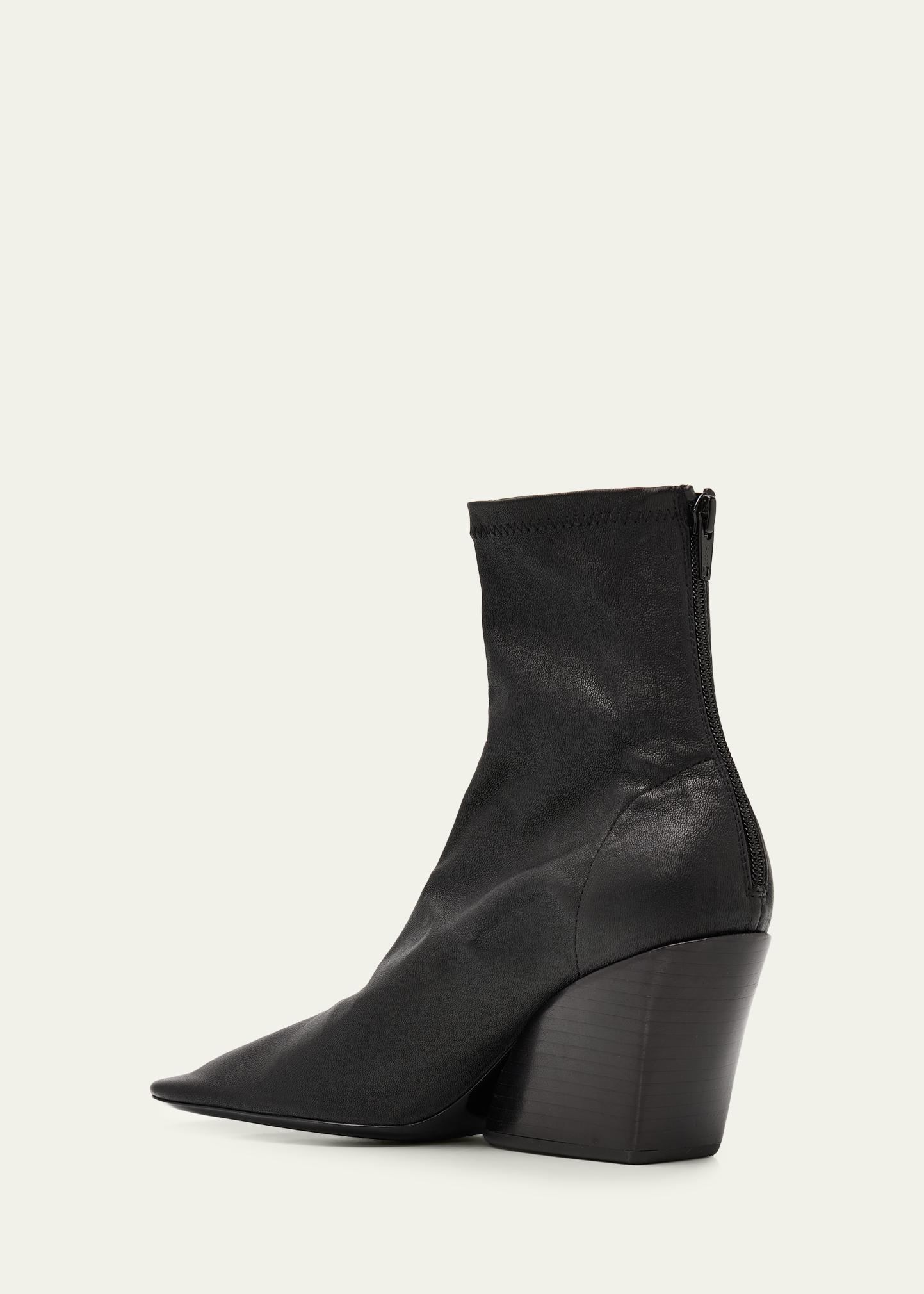 Proenza Schouler 70mm Slant Stretch Leather Ankle Boots - Bergdorf