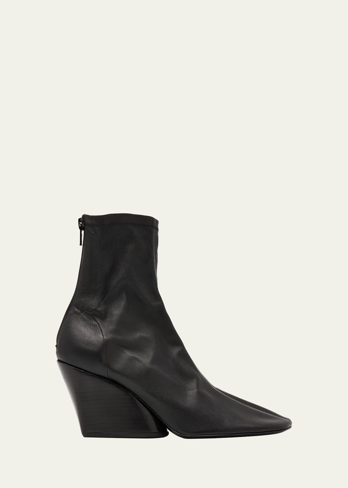 Proenza Schouler 70mm Slant Stretch Leather Ankle Boots - Bergdorf