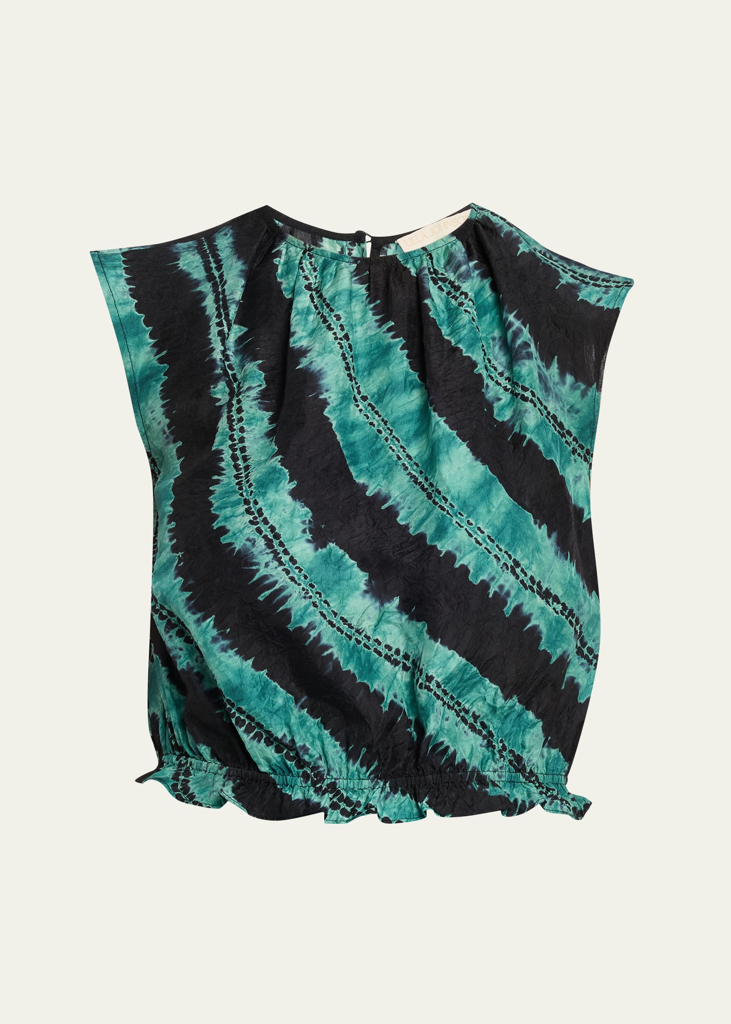 Ulla Johnson Kaia Shibori Tie-Dye Top - Bergdorf Goodman