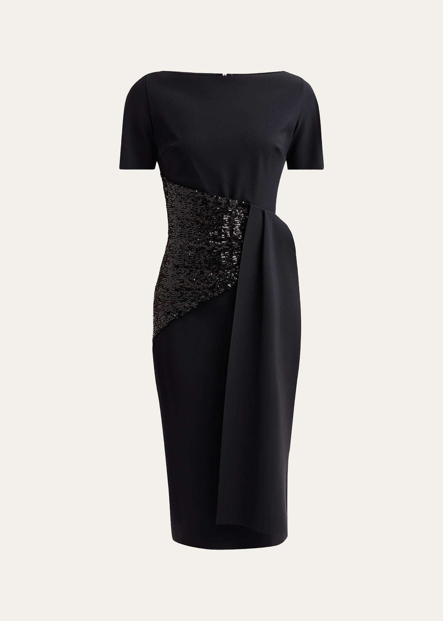 Chiara Boni La Petite Robe Sedva Sequin-Embellished Sheath Midi
