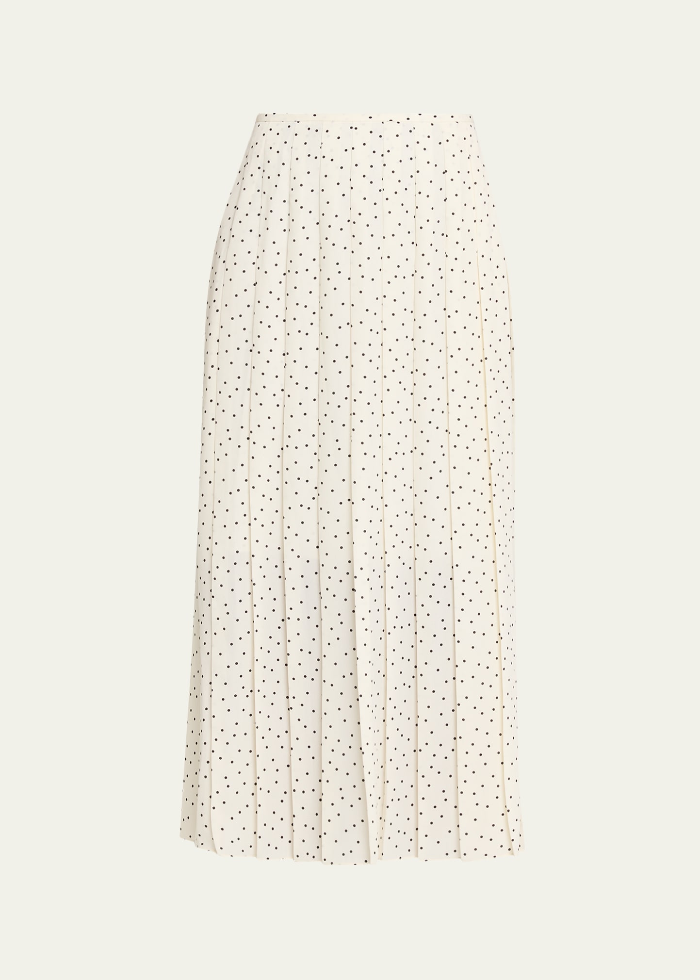 Theory Pleated Polka Dot Wrap Skirt - Bergdorf Goodman