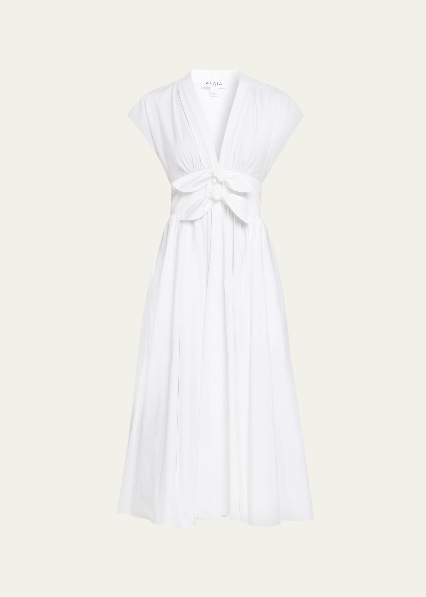 cotton lace mini dress Amberg in Off-White Dove White Versa Cotton Dress with global-style-Hayden Size:6 year garden parties