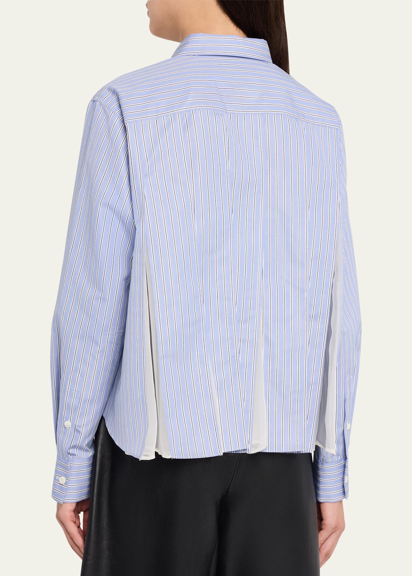 sacai Cotton Poplin Shirt - Bergdorf Goodman