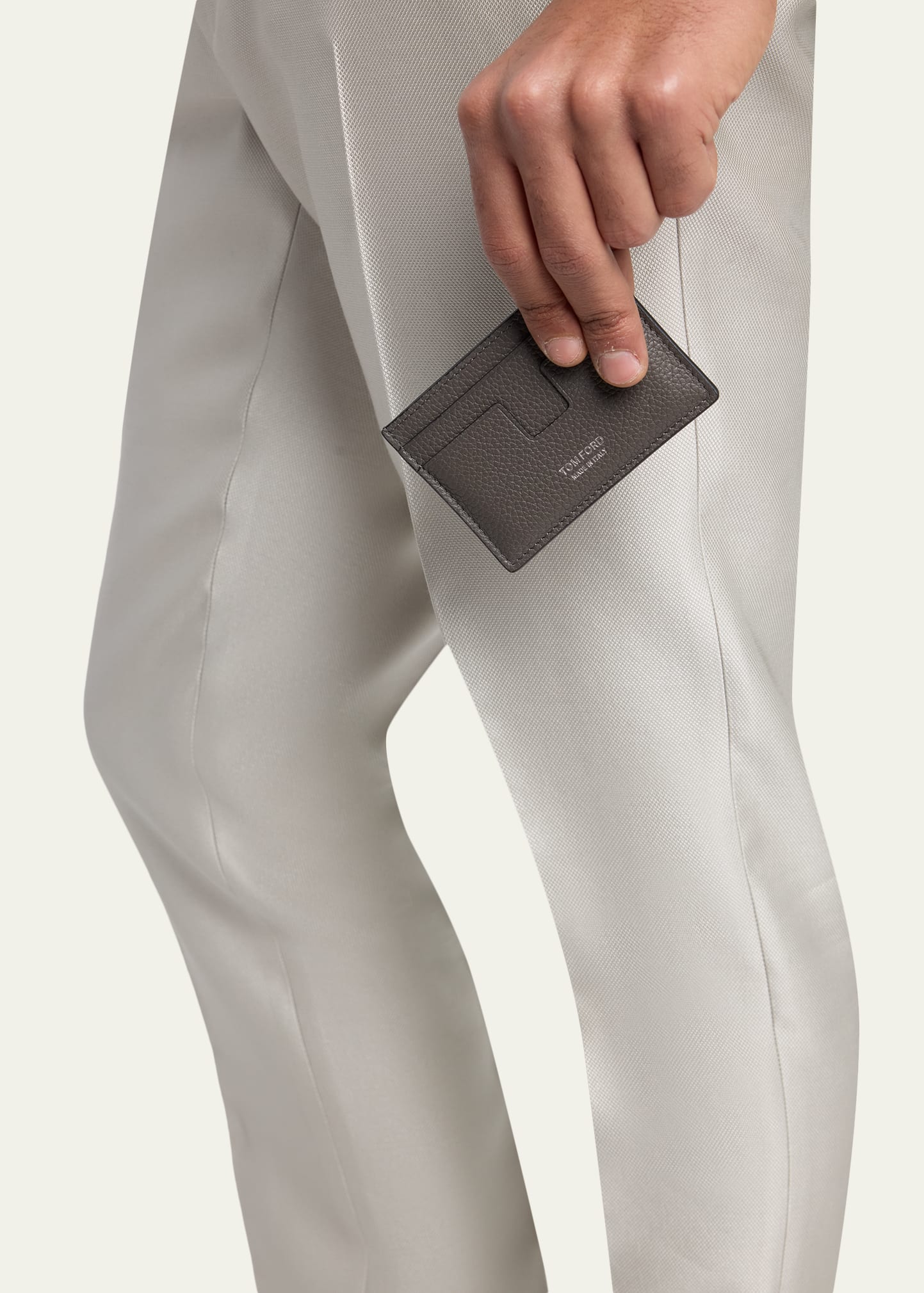 TOM FORD Men's T Line Soft Grain Leather Card Holder - Bergdorf