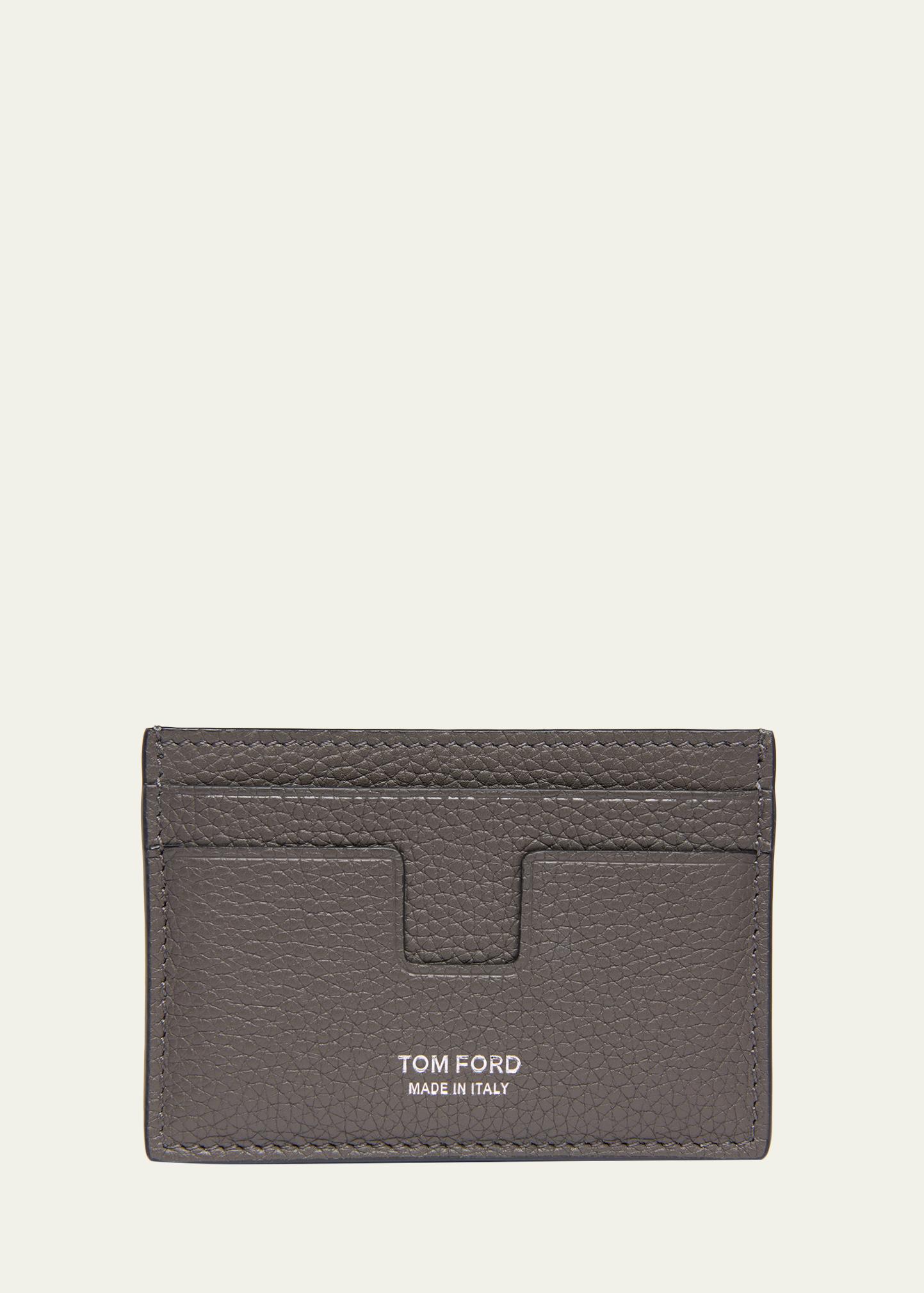 TOM FORD Men's T Line Soft Grain Leather Card Holder - Bergdorf