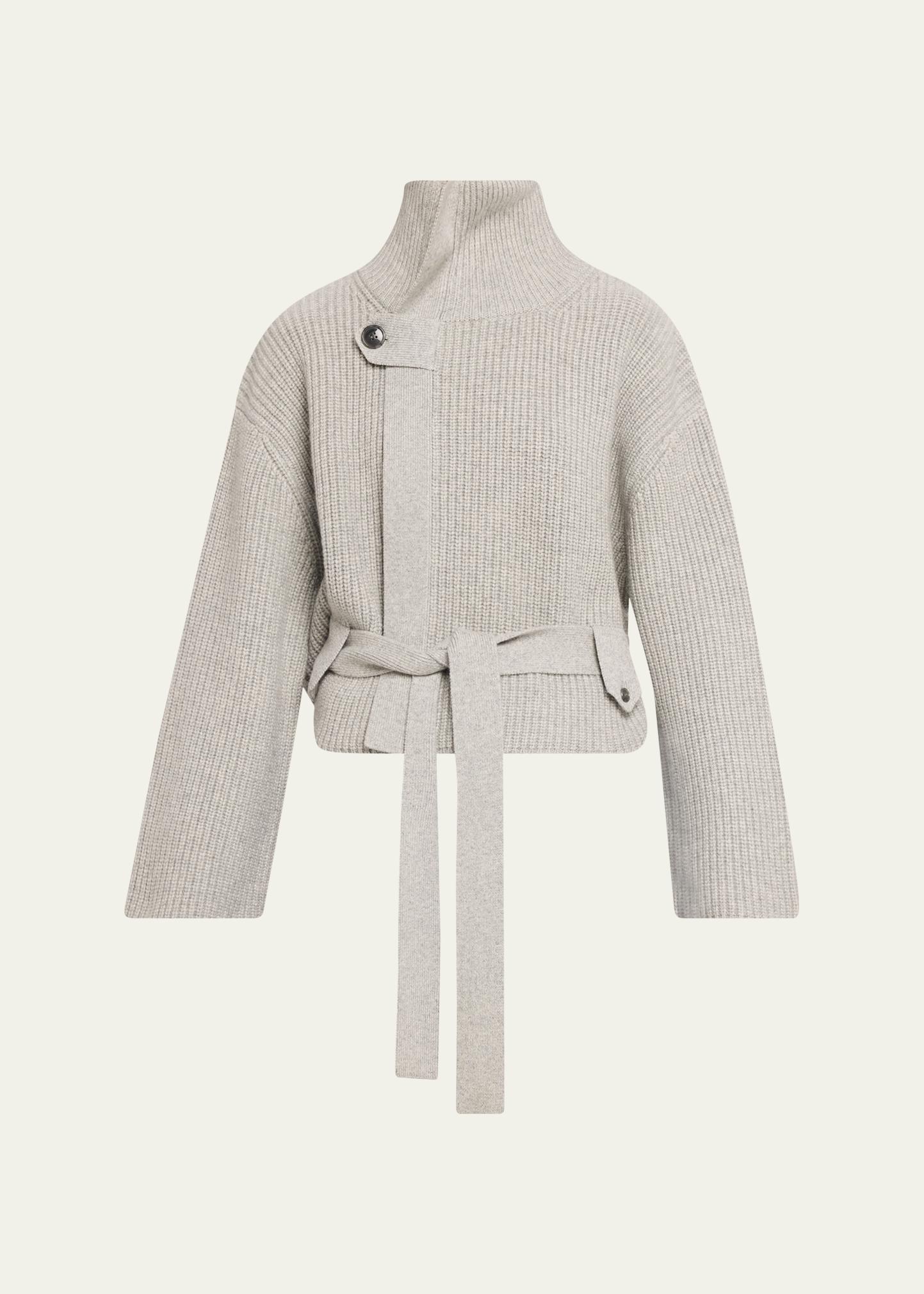 Brandon Maxwell Neal Cashmere Hidden Zip Sweater - Bergdorf Goodman
