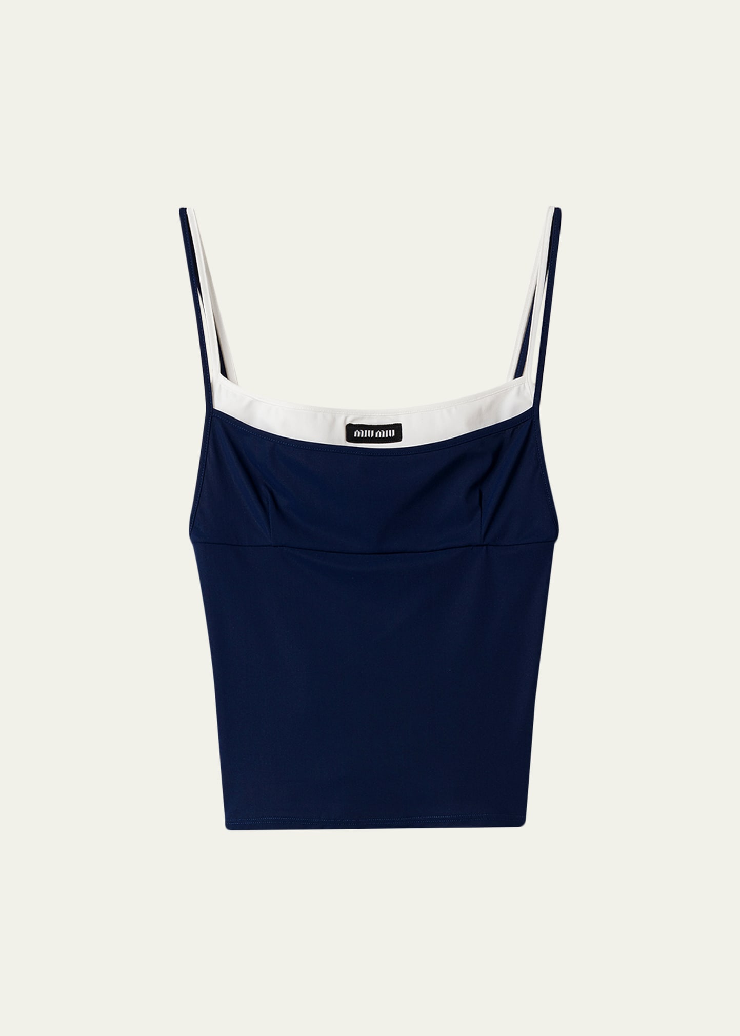 トップス iiy Miu Miu Layered Crop Tank Top - Bergdorf Goodman