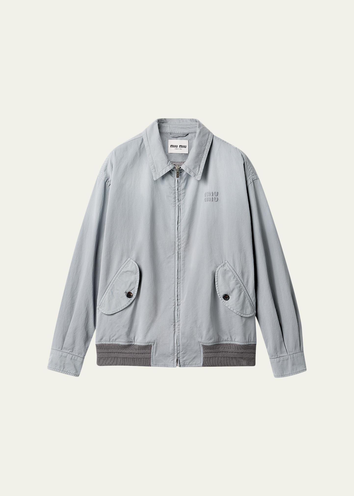 Miu Miu Old Cotton Twill Old Shirt Jacket - Bergdorf Goodman