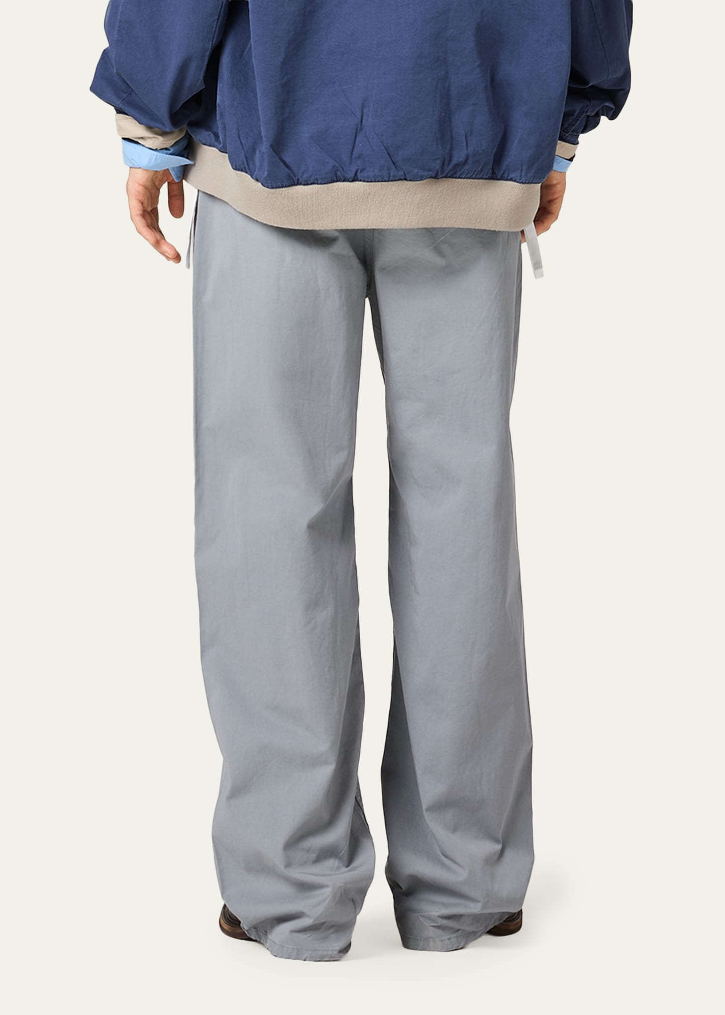 Miu Miu Garment-Dyed Twill Wide-Leg Pants - Bergdorf Goodman