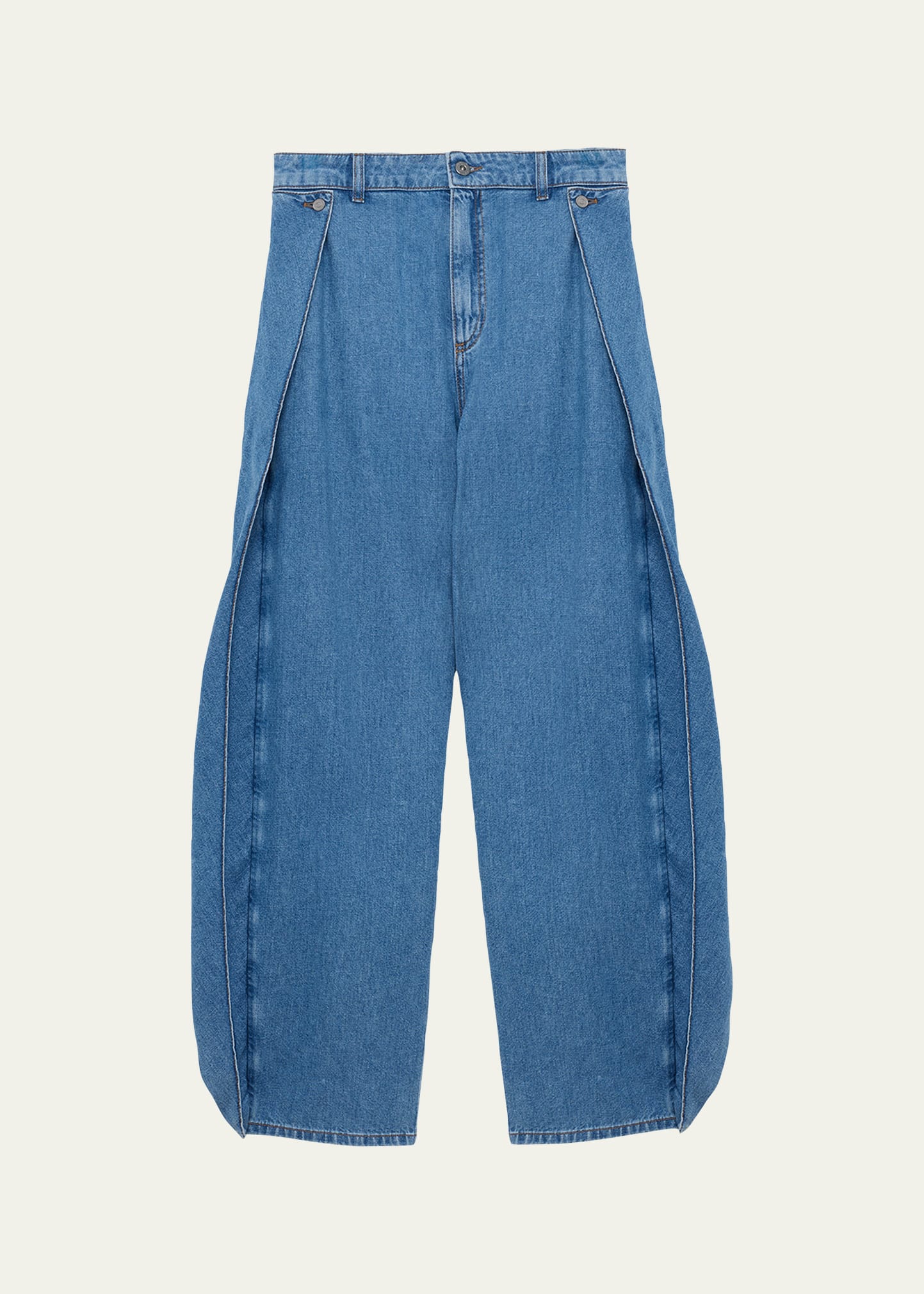 Loewe Flared Side and Back Relaxed Jeans - Bergdorf Goodman