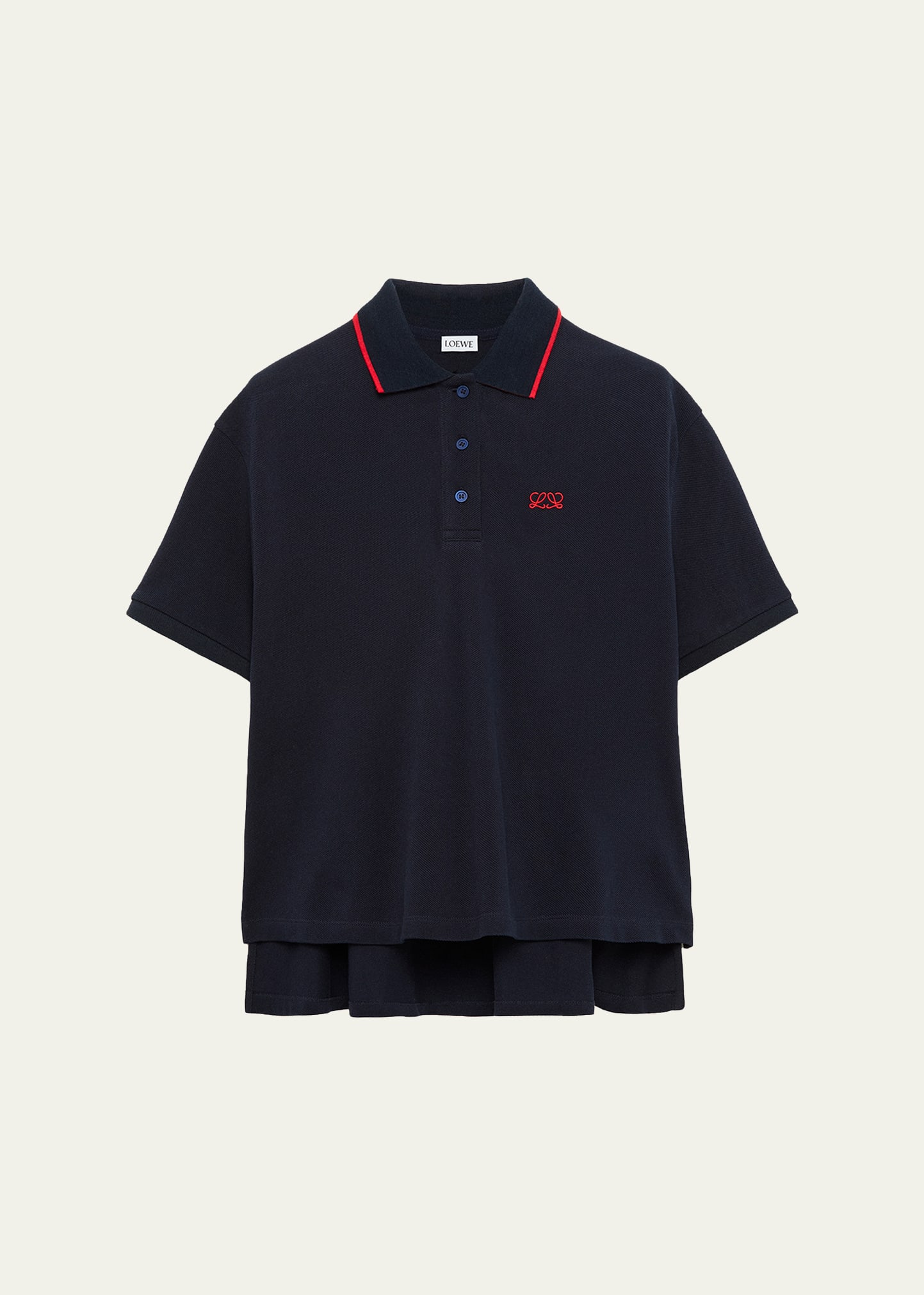 Loewe Trapeze Short-Sleeve Polo Shirt - Bergdorf Goodman