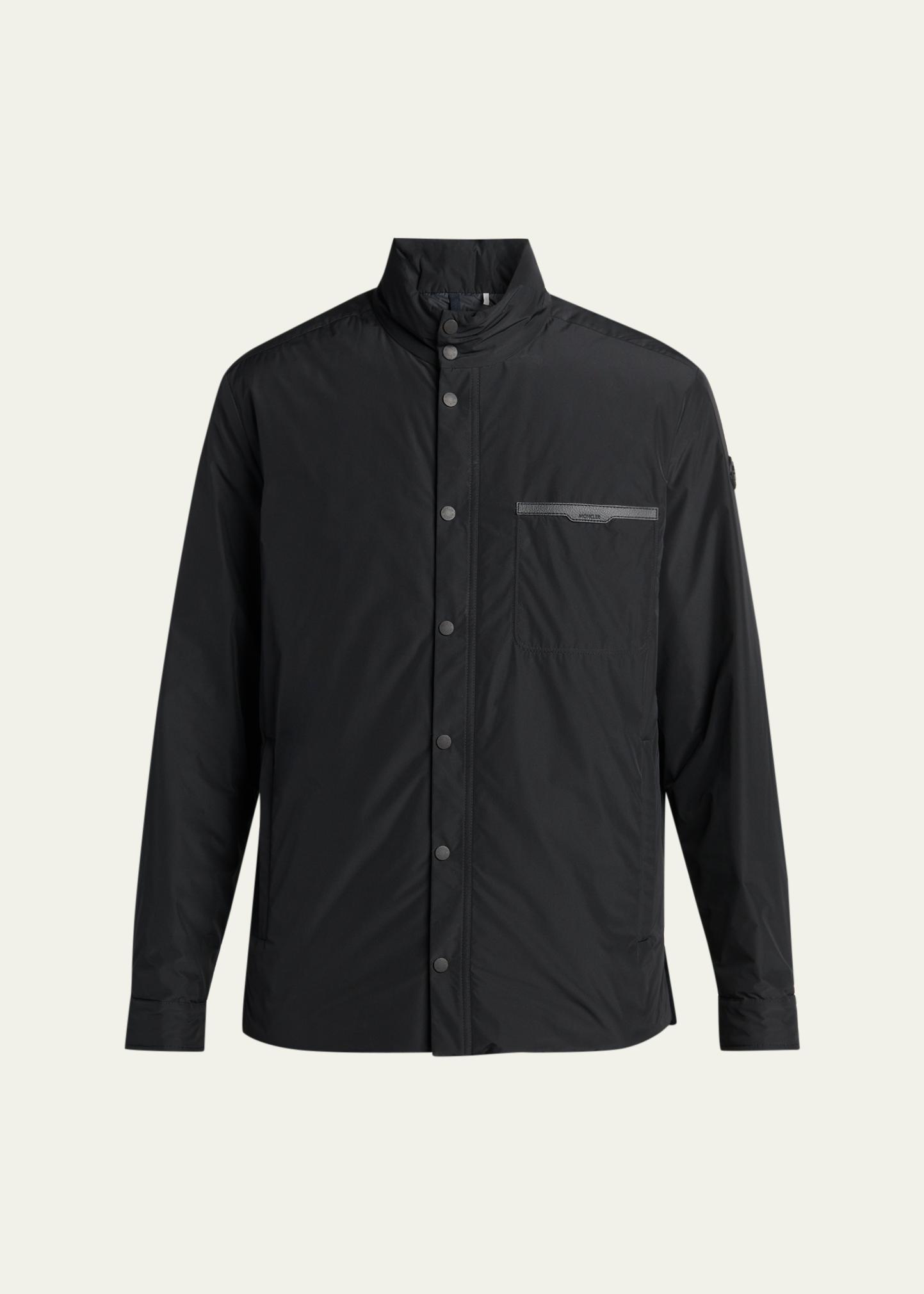 Moncler Men's Snap-Front Down Jacket - Bergdorf Goodman