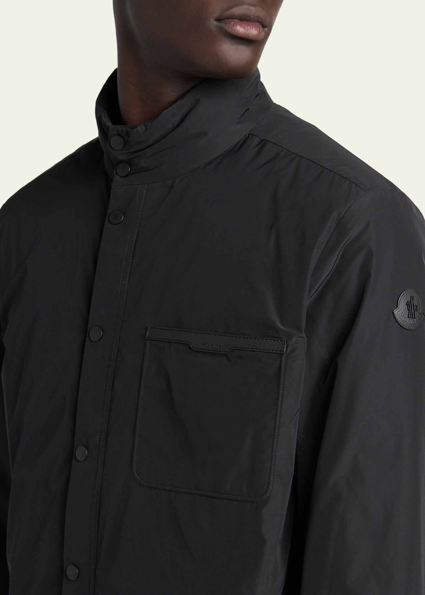 Moncler Men's Snap-Front Down Jacket - Bergdorf Goodman