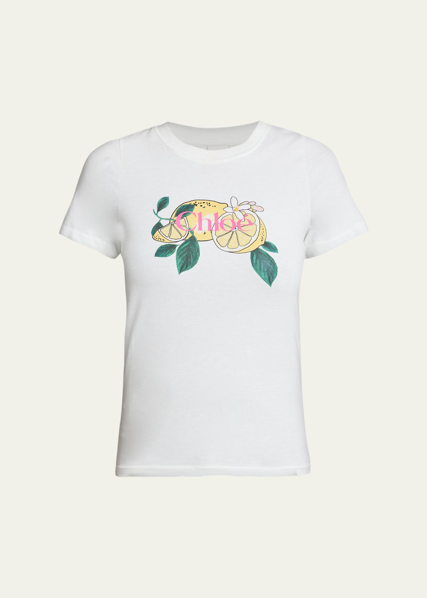 Chloe Lemon Print T-Shirt - Bergdorf Goodman