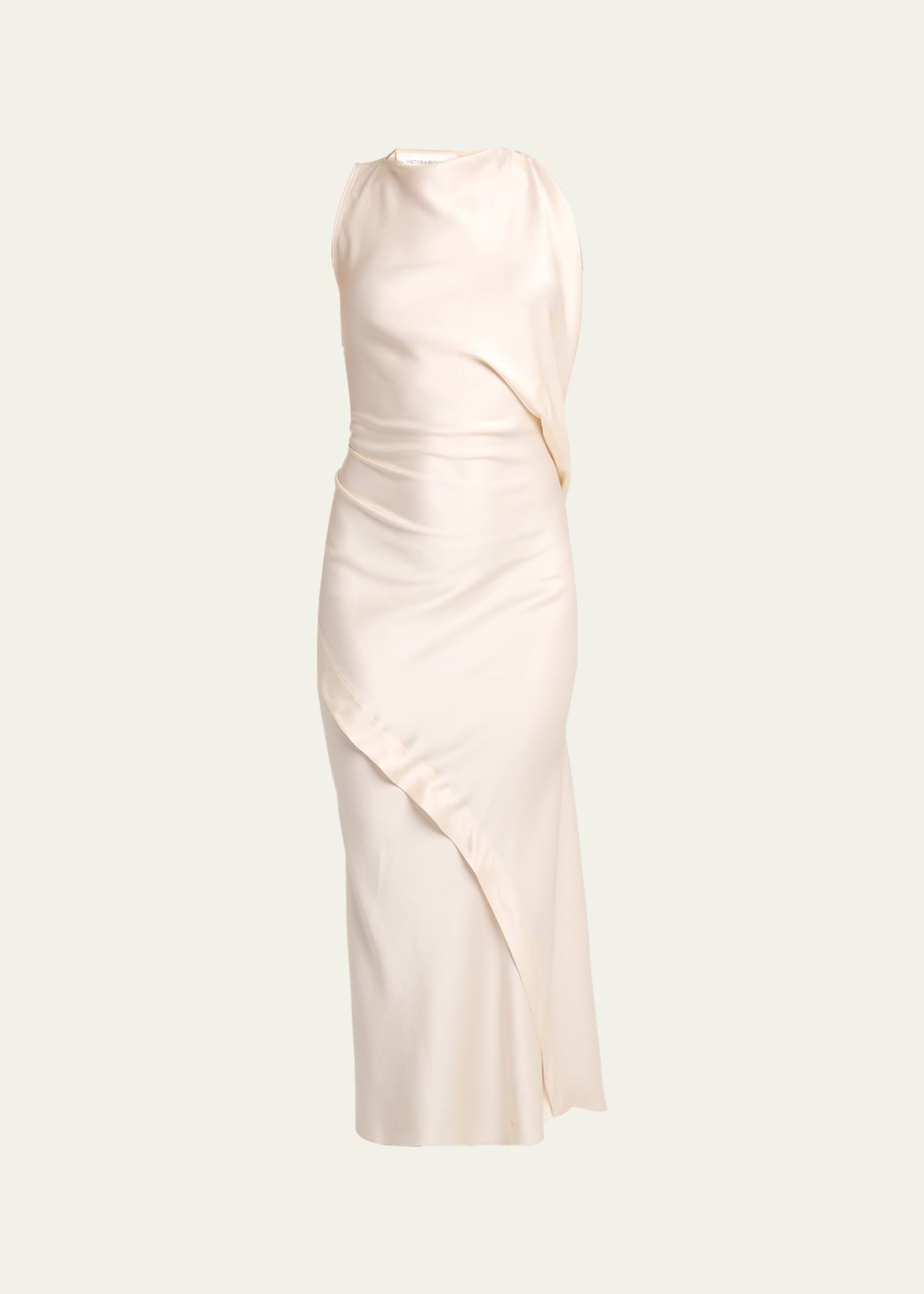 satin midi dress Kim Scarf Satin Midi Dress