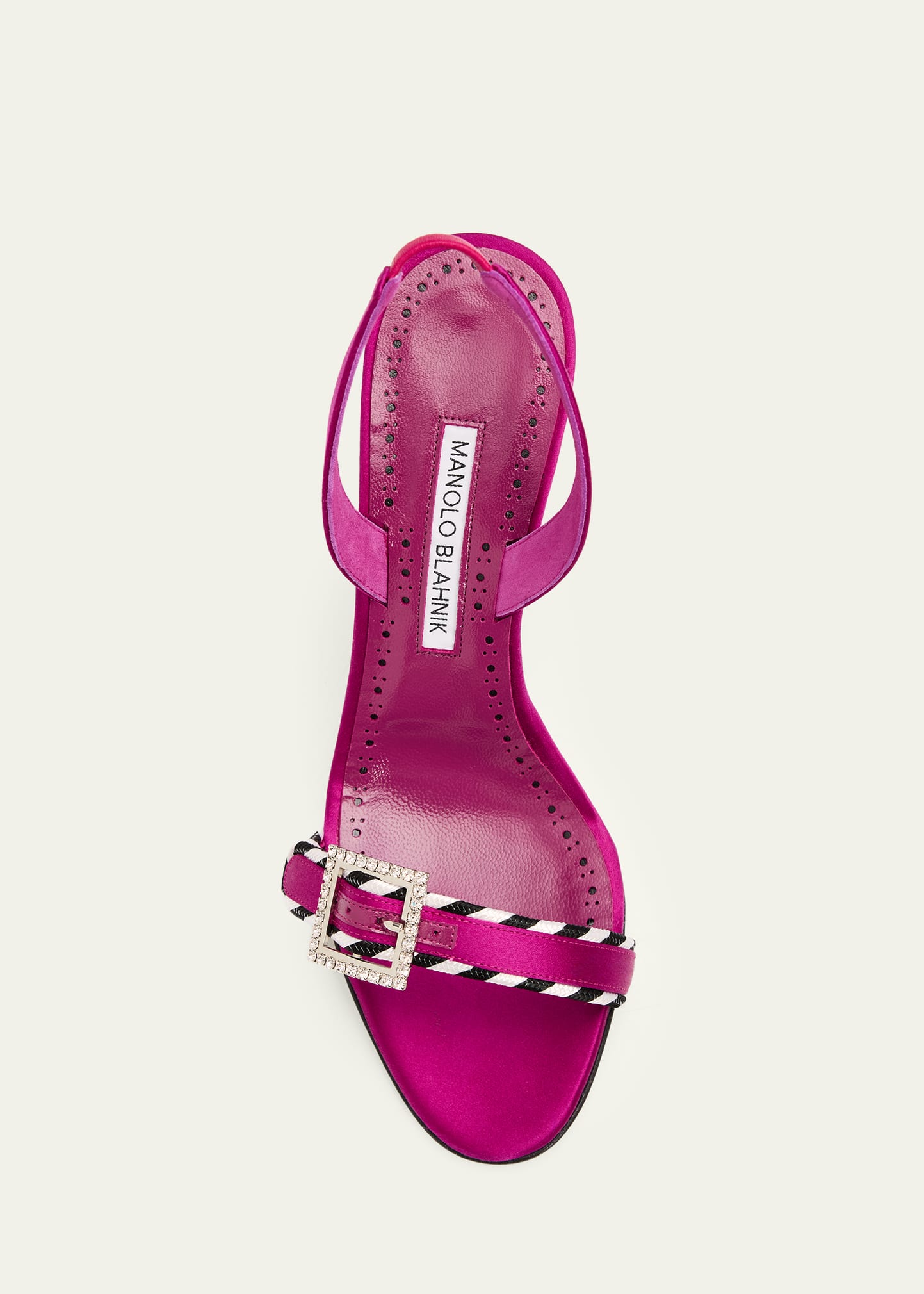 Manolo Blahnik 90mm Sumbasa Slingback Sandals - Bergdorf Goodman