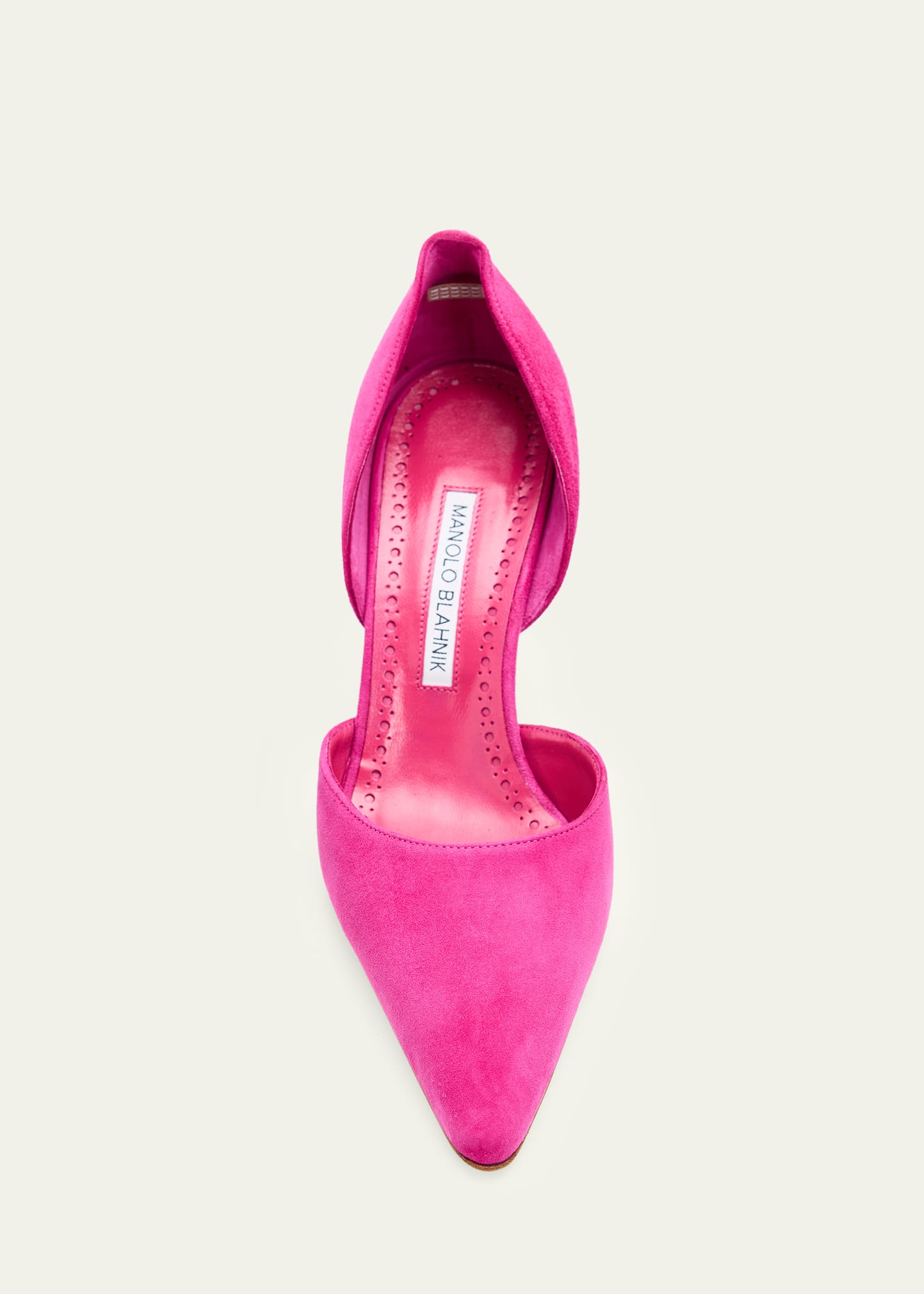Manolo Blahnik Taylerbinu Suede D'Orsay Pumps - Bergdorf Goodman
