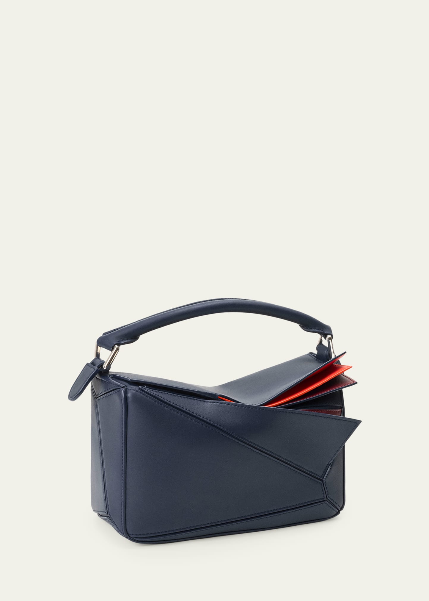 【新品タグ付き】LOEWE ダークブルー キャミソール Loewe Puzzle Small Layered Top-Handle Bag - Bergdorf Goodman