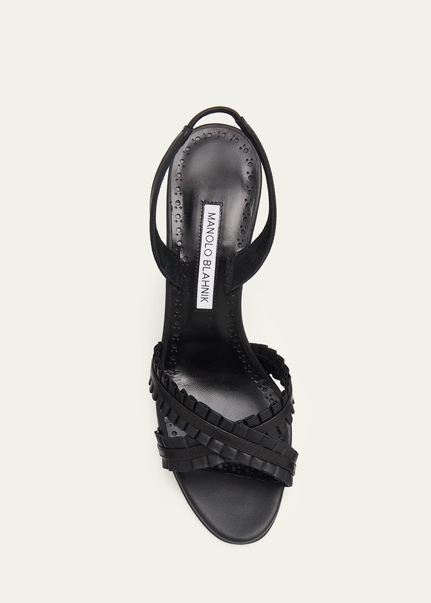 Manolo Blahnik 70mm Volusan Leather Slingback Pumps - Bergdorf Goodman