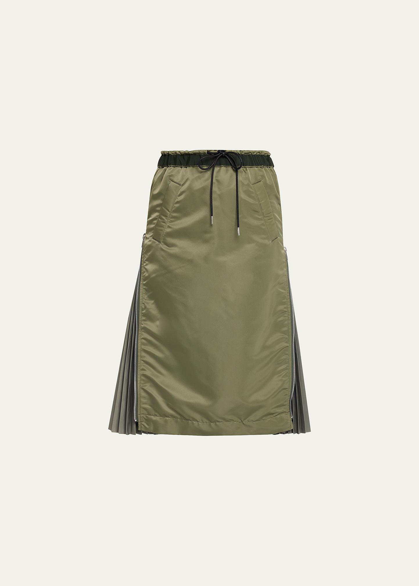 sacai Nylon Twill Adjustable Skirt - Bergdorf Goodman