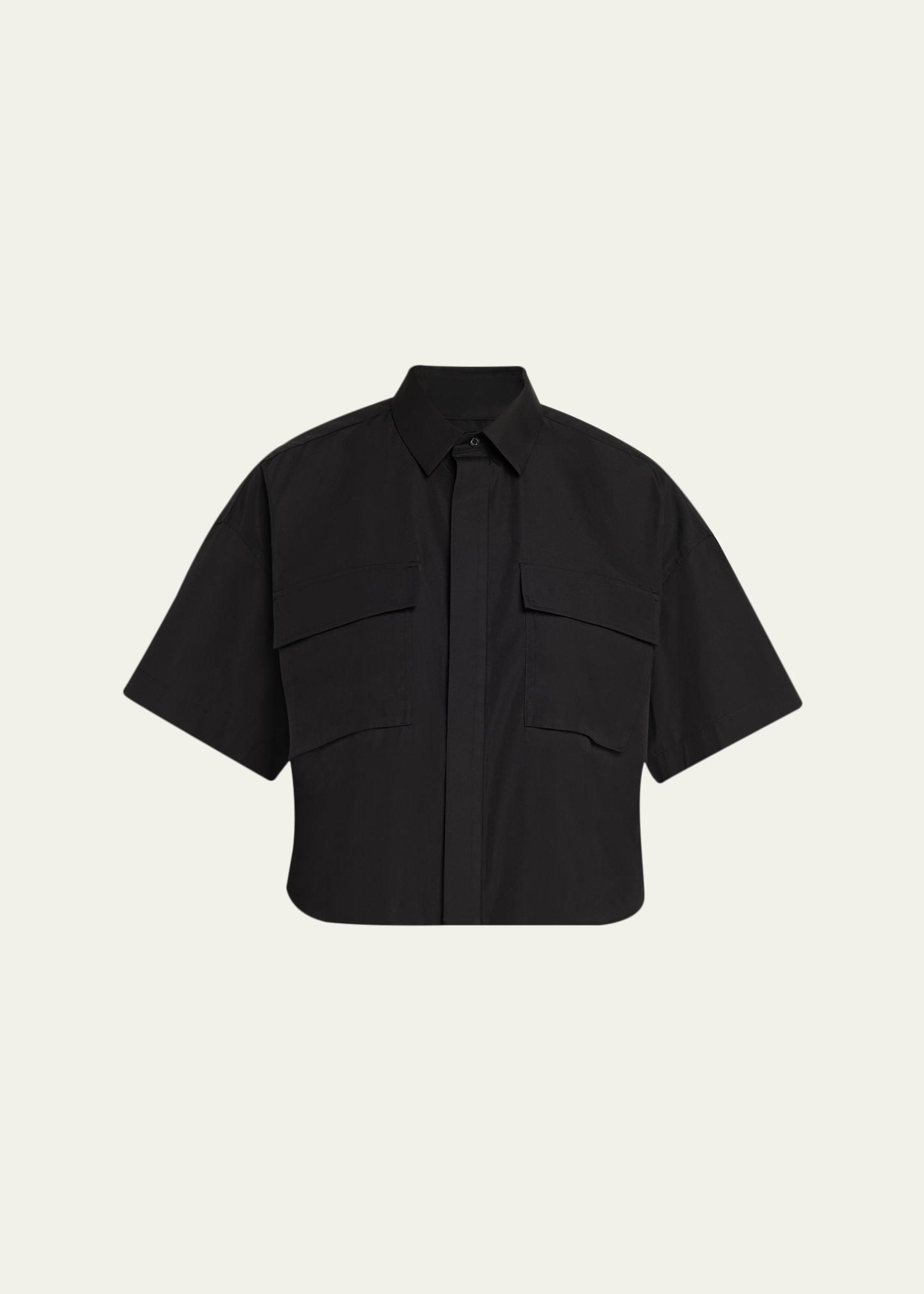 sacai Cotton Poplin Shirt ドッキングシャツ黒 【美品】 sacai Cotton Poplin Shirt - Bergdorf Goodman